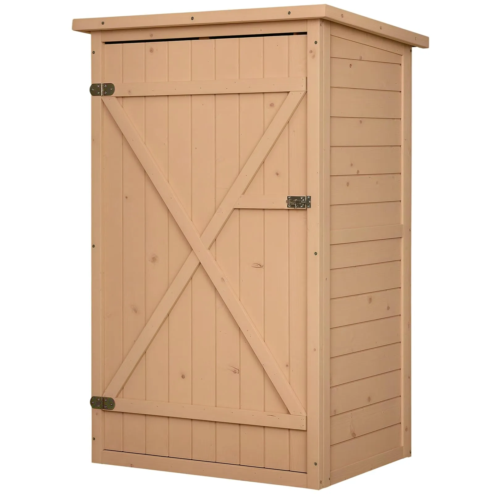 Outsunny Casetta da Giardino in Legno con Tetto Impermeabile