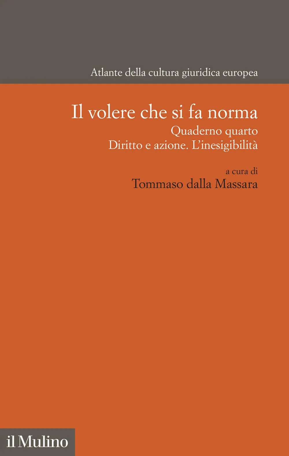 Il volere che si fa norma. Quaderno quarto. Diritto e azione. L'inesigibilità