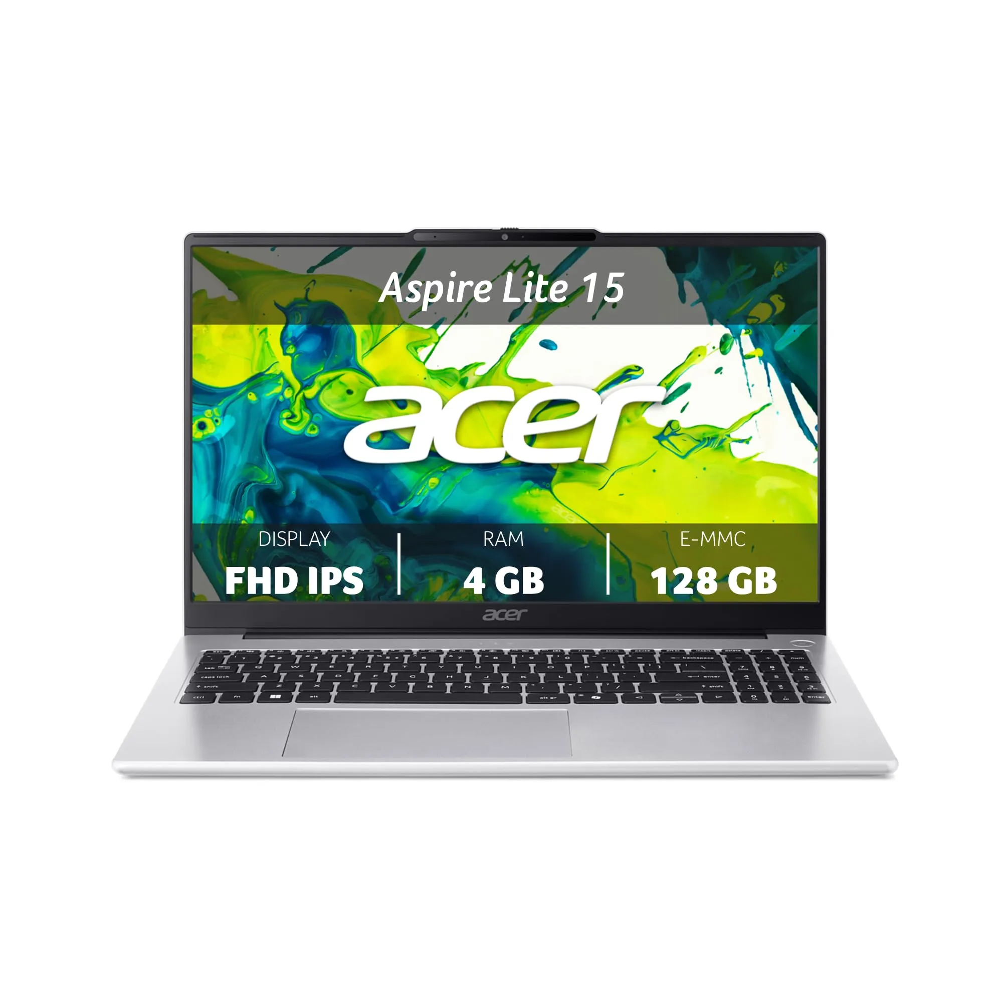 Acer Aspire Lite AL15-32P-C9QZ Notebook - Intel Celeron, 4GB RAM, 128GB eMMC, 15.6" FHD IPS, Windows 11 Home S