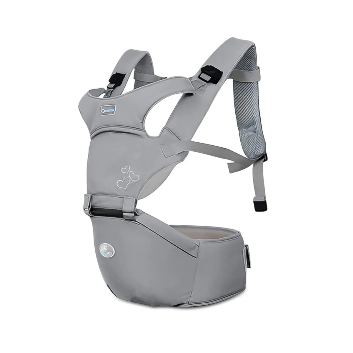 SONARIN Marsupio Ergonomico Multifunzione con Sedile per Neonati (Grigio)