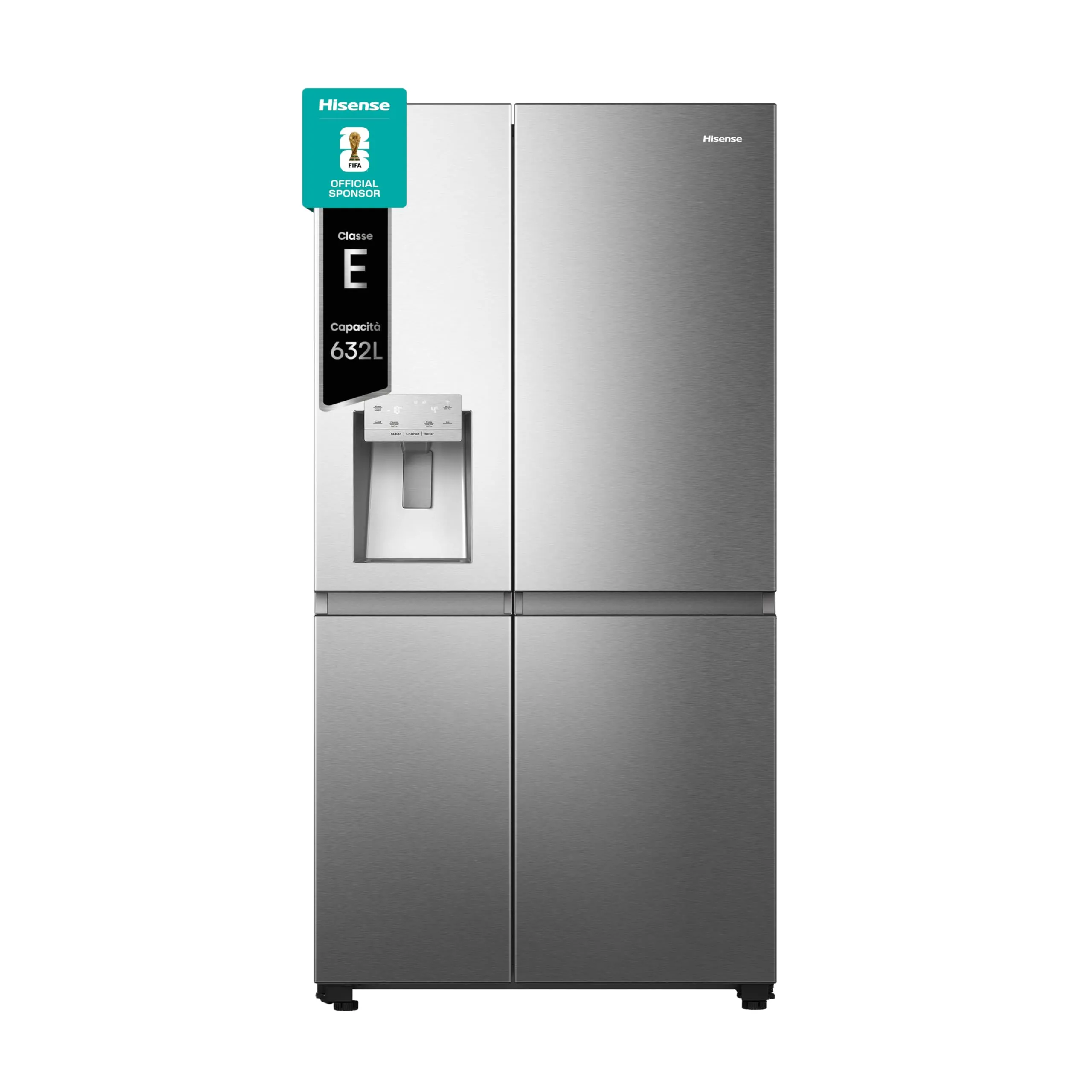 Hisense RS818N4TIE Frigorifero Side by Side Acciaio Inox