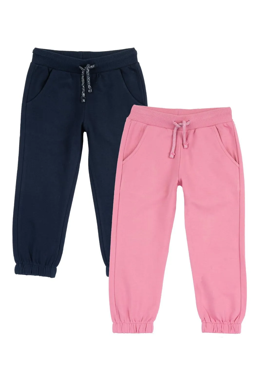 Chicco - Set di Due Pantaloni Lunghi in Felpa Leggera, Bambine e Ragazze, Multicolor, 5 Anni