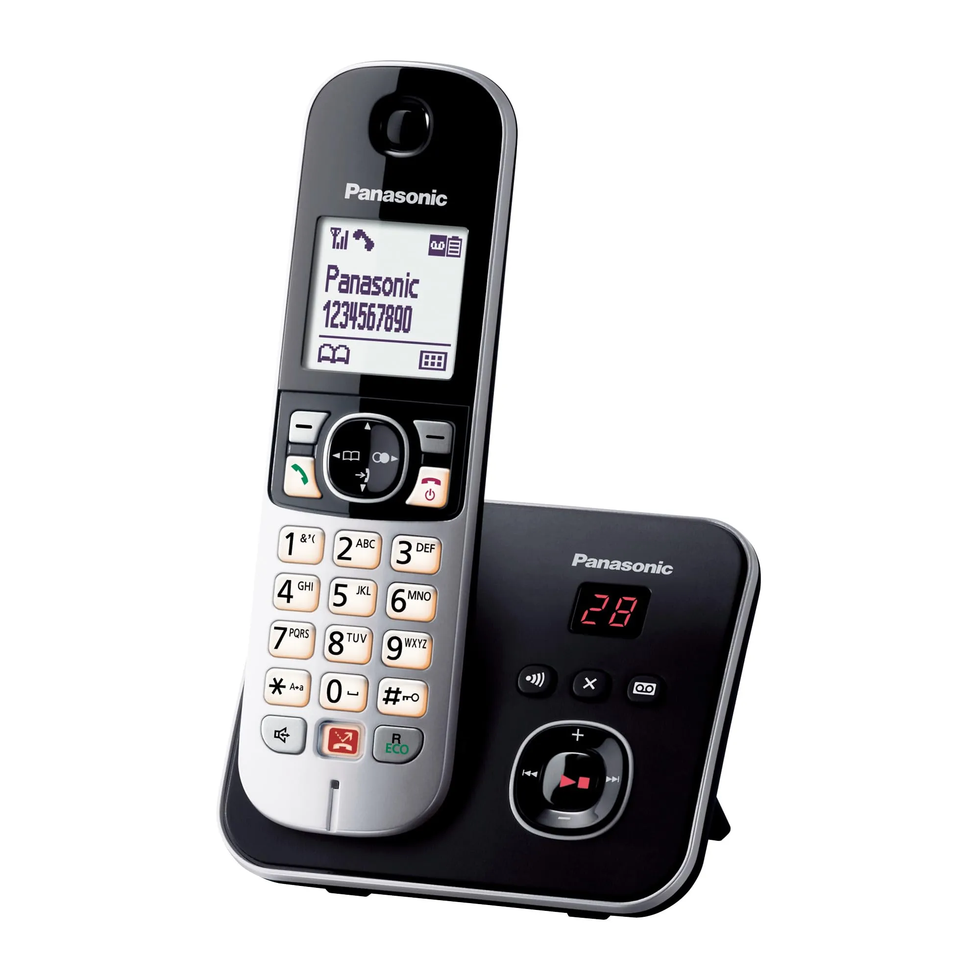 Panasonic KX-TG6861JTB Telefono Cordless Digitale con Segreteria Telefonica