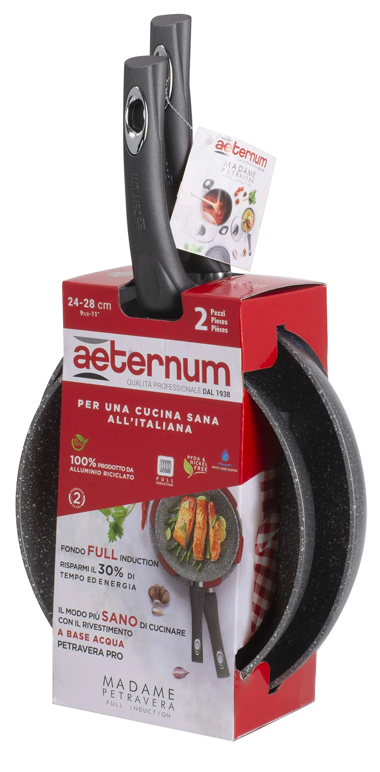 Aeternum Madame Petravera 3.0 Bis Padelle Antiaderenti per Induzione