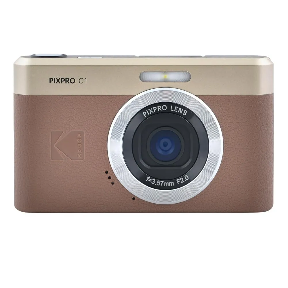 KODAK Pixpro C1 - Fotocamera digitale ultra compatta marrone
