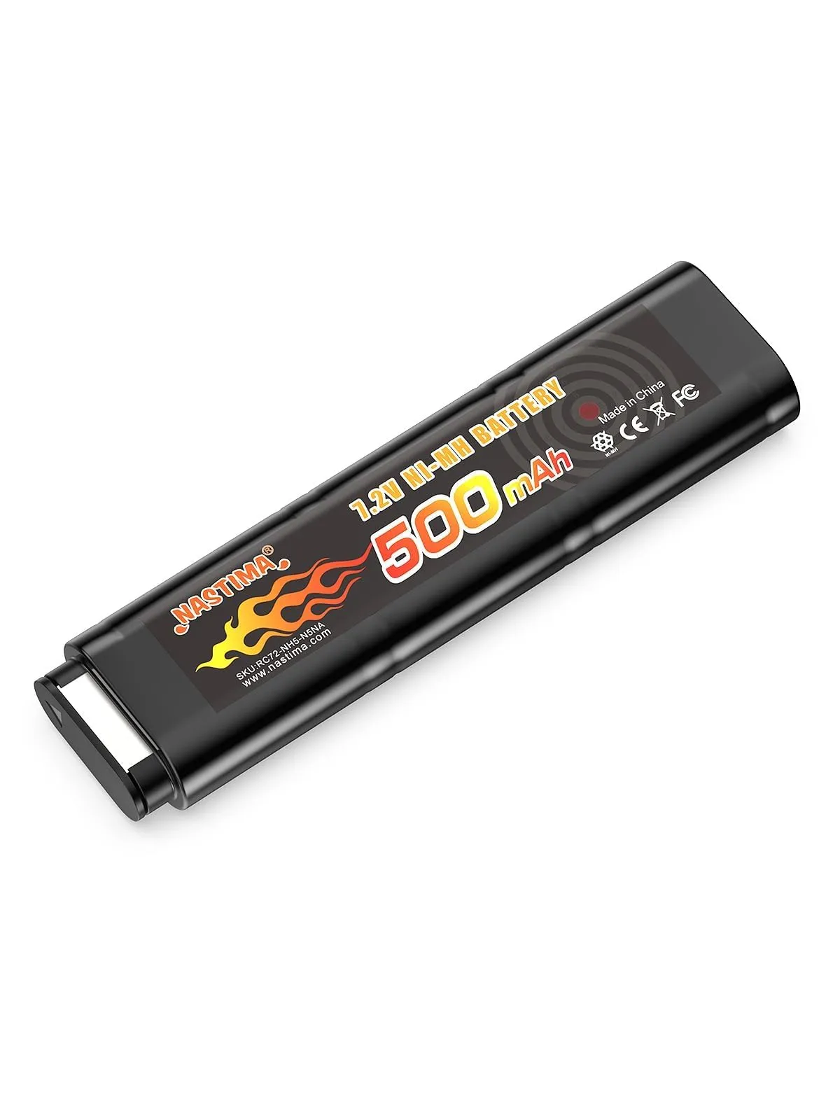NASTIMA Batteria Ni-MH 2/3N 7,2V 500mAh per Pistole Softair AEP AEG