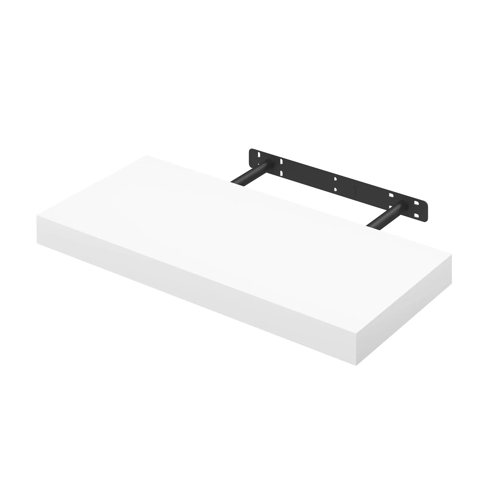 WOLTU Mensola da Muro Rettangolare Bianco 50cm
