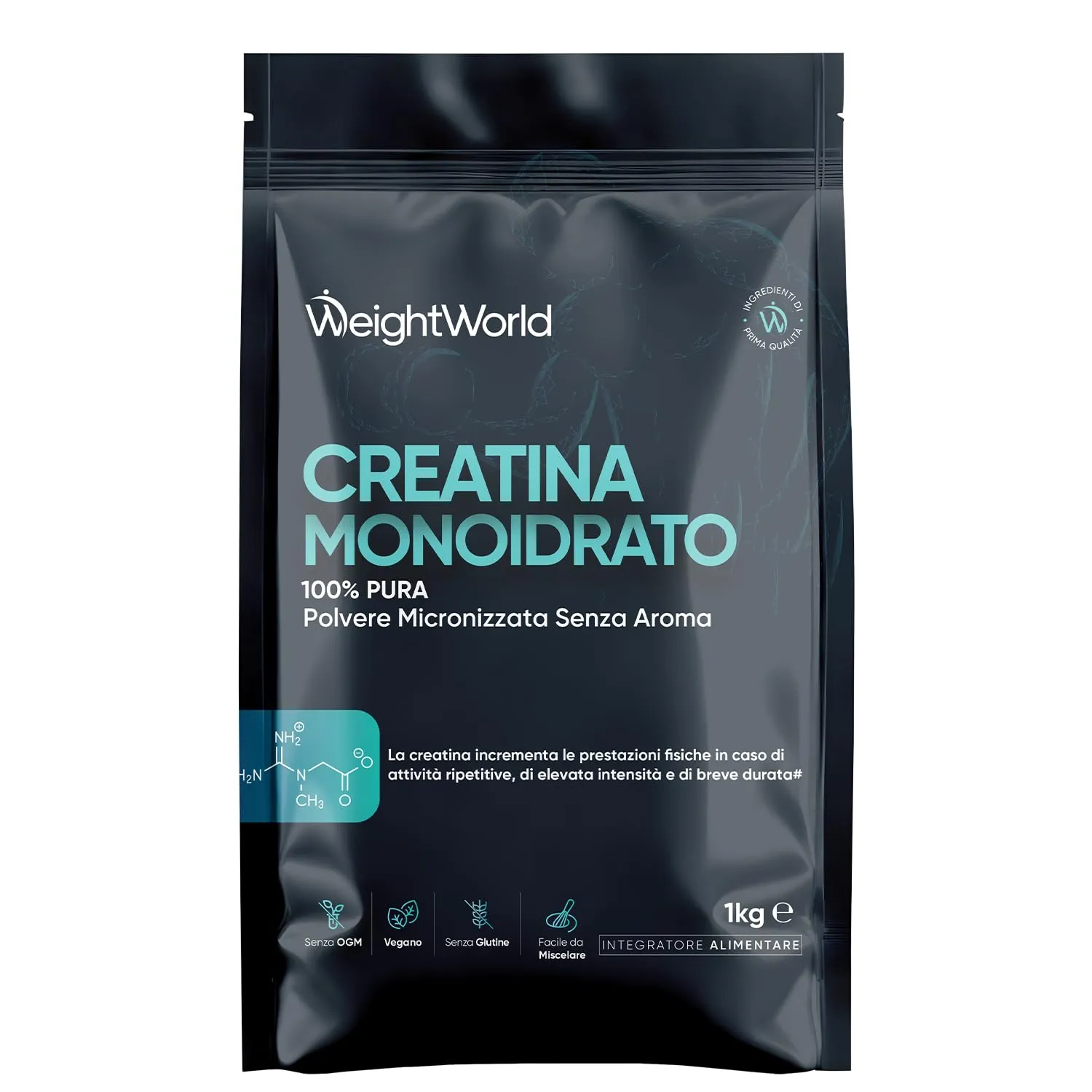 Creatina Monoidrata in Polvere Vegana 1kg - WeightWorld