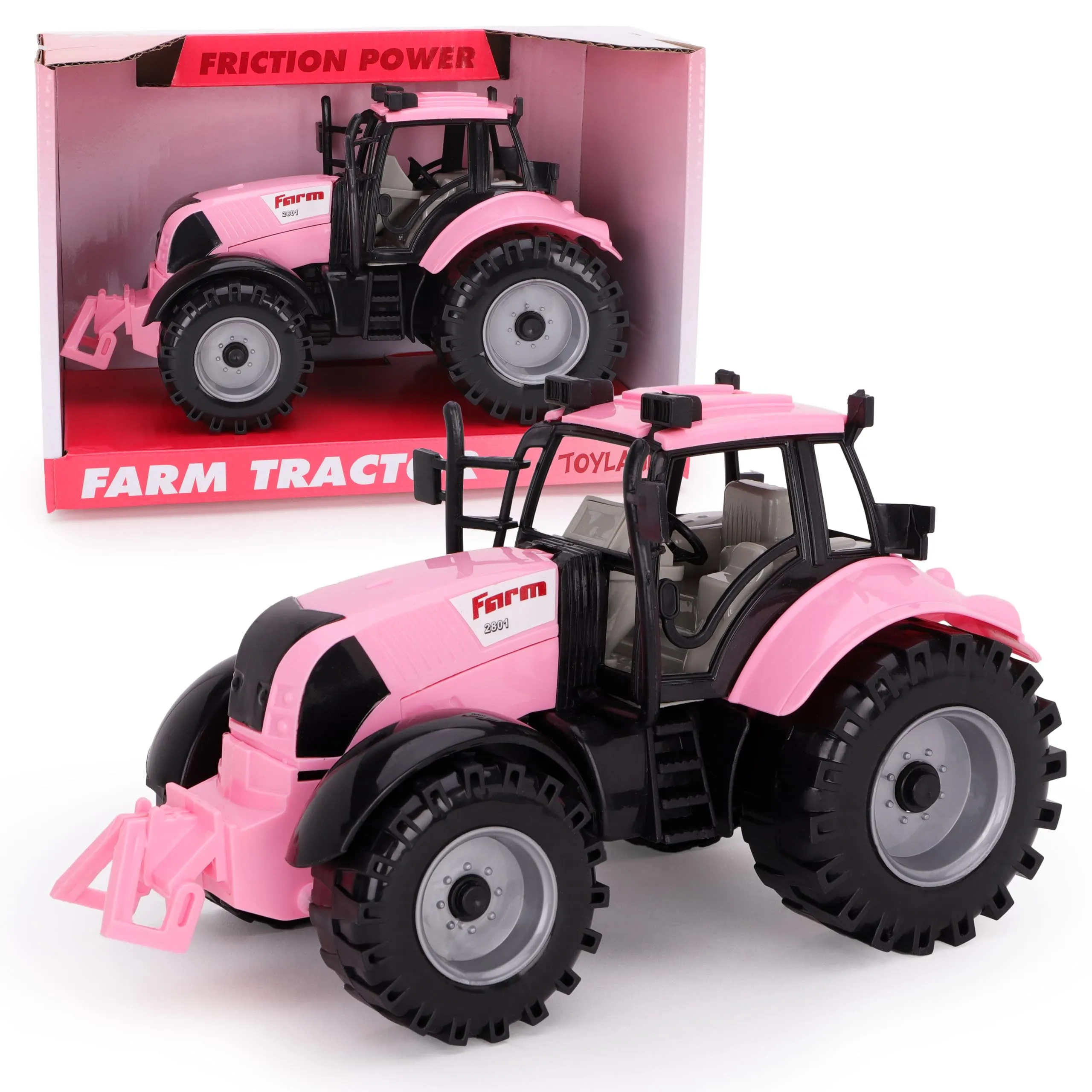 Toyland® Trattore Agricolo Motorizzato Rosa