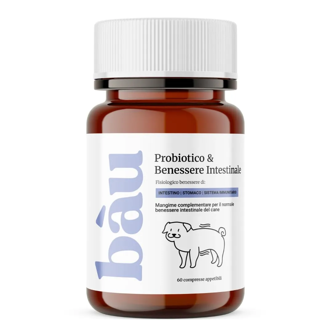 Bau Cosmesi Probiotici per Cani - Supporto Gastrointestinale e Immunitario