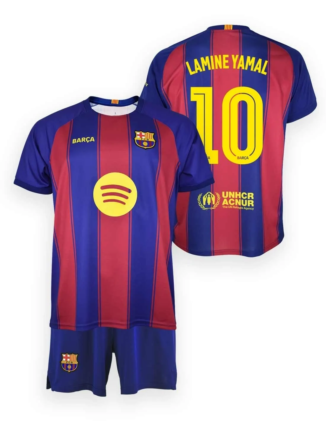 Kit Bambino FC Barcelona 2025/2026 Lamine Yamal - Replica Ufficiale Prima Maglia