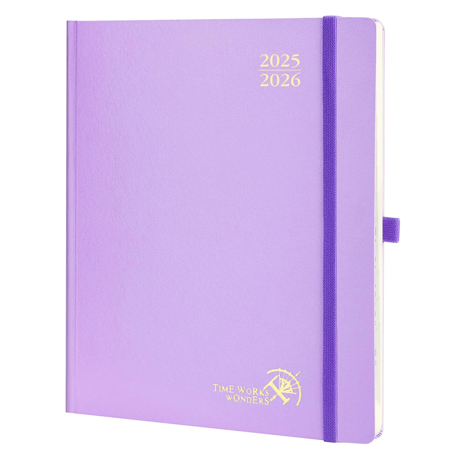 Agenda 2025 2026 Settimanale Verticale POPRUN Viola Chiaro