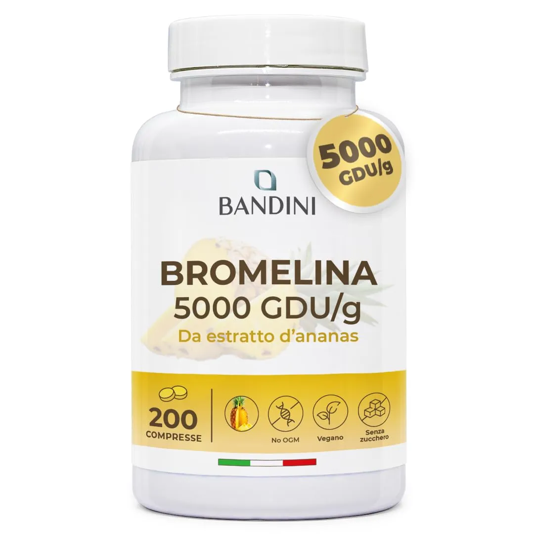 Bandini® Bromelina Forte 5000 GDU/g Gastroprotetta 200 Compresse