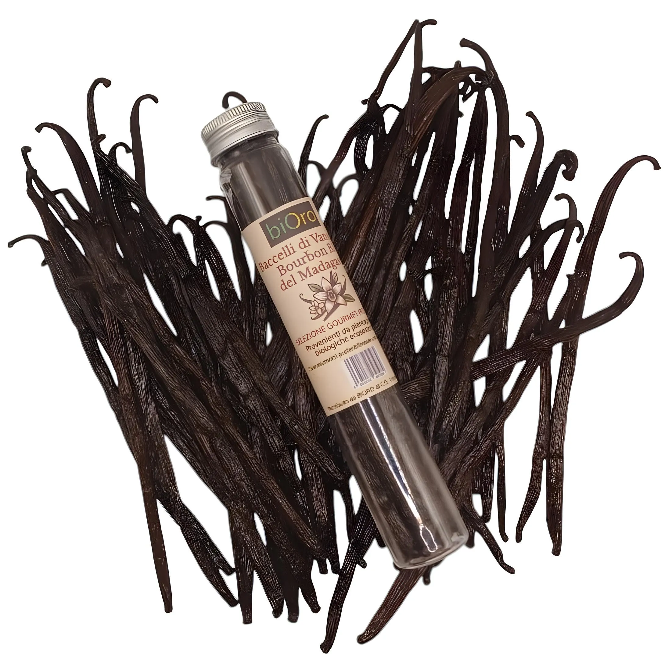 Vaniglia Bourbon del Madagascar BIORO - 10 Baccelli Extra Grandi Gourmet (16-18cm)