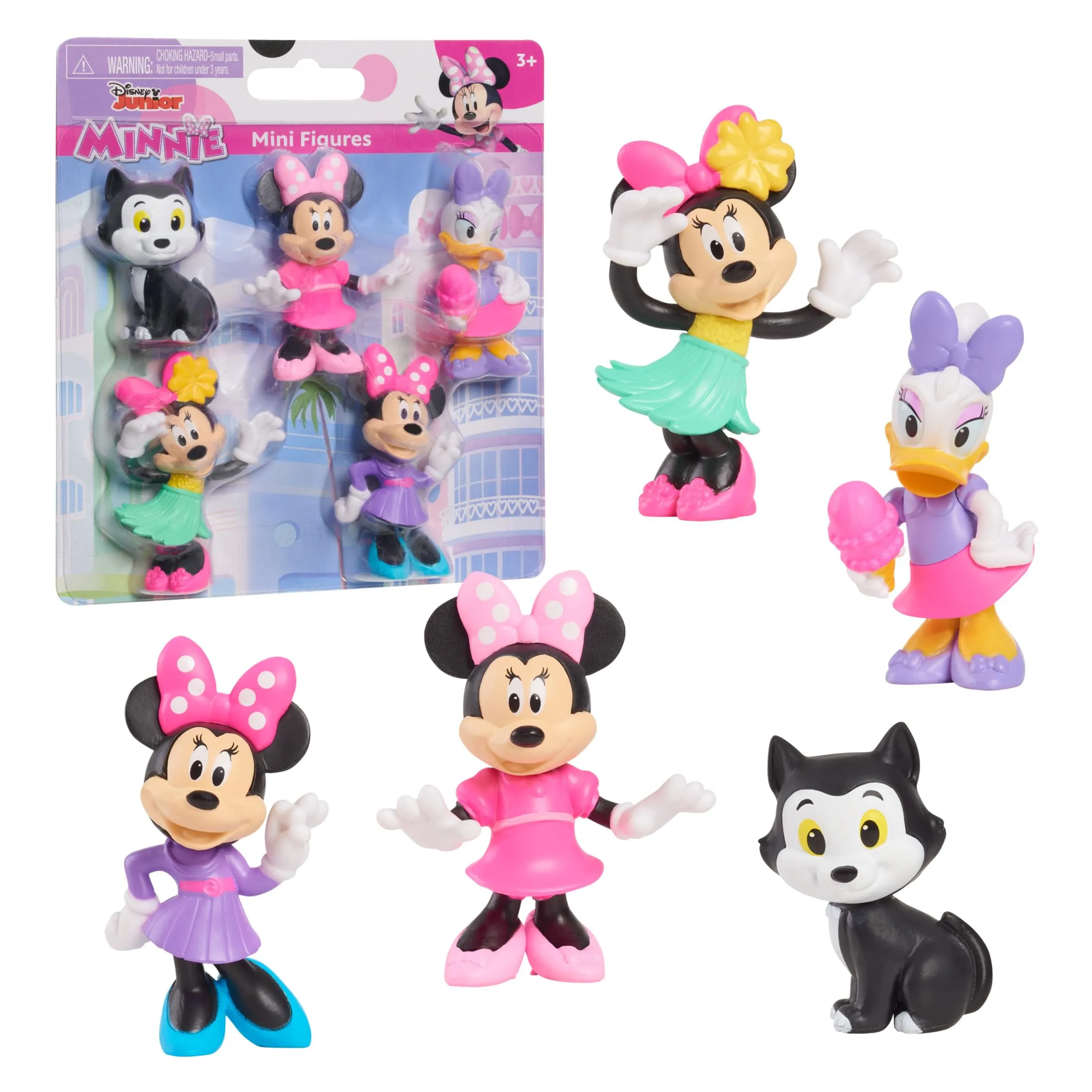 Just Play Mini personaggi Minni Disney Junior, set da 5 pezzi
