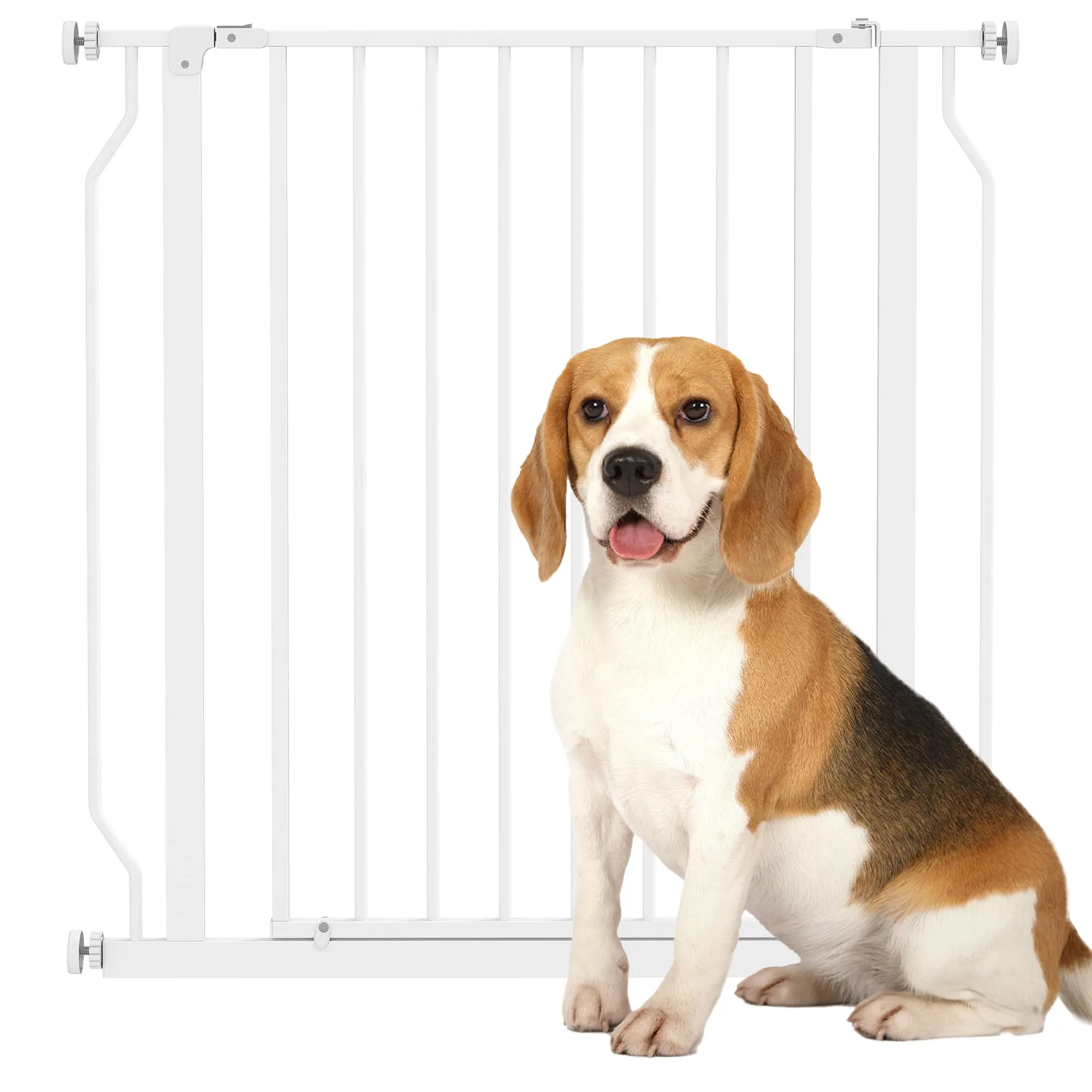 PawHut Cancelletto per Cani Estensibile 75-85 cm Bianco