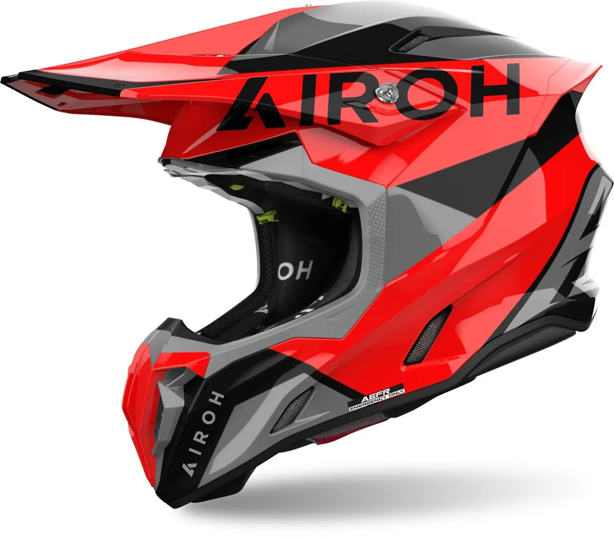 AIROH Twist 3 King Red Gloss Casco Offroad
