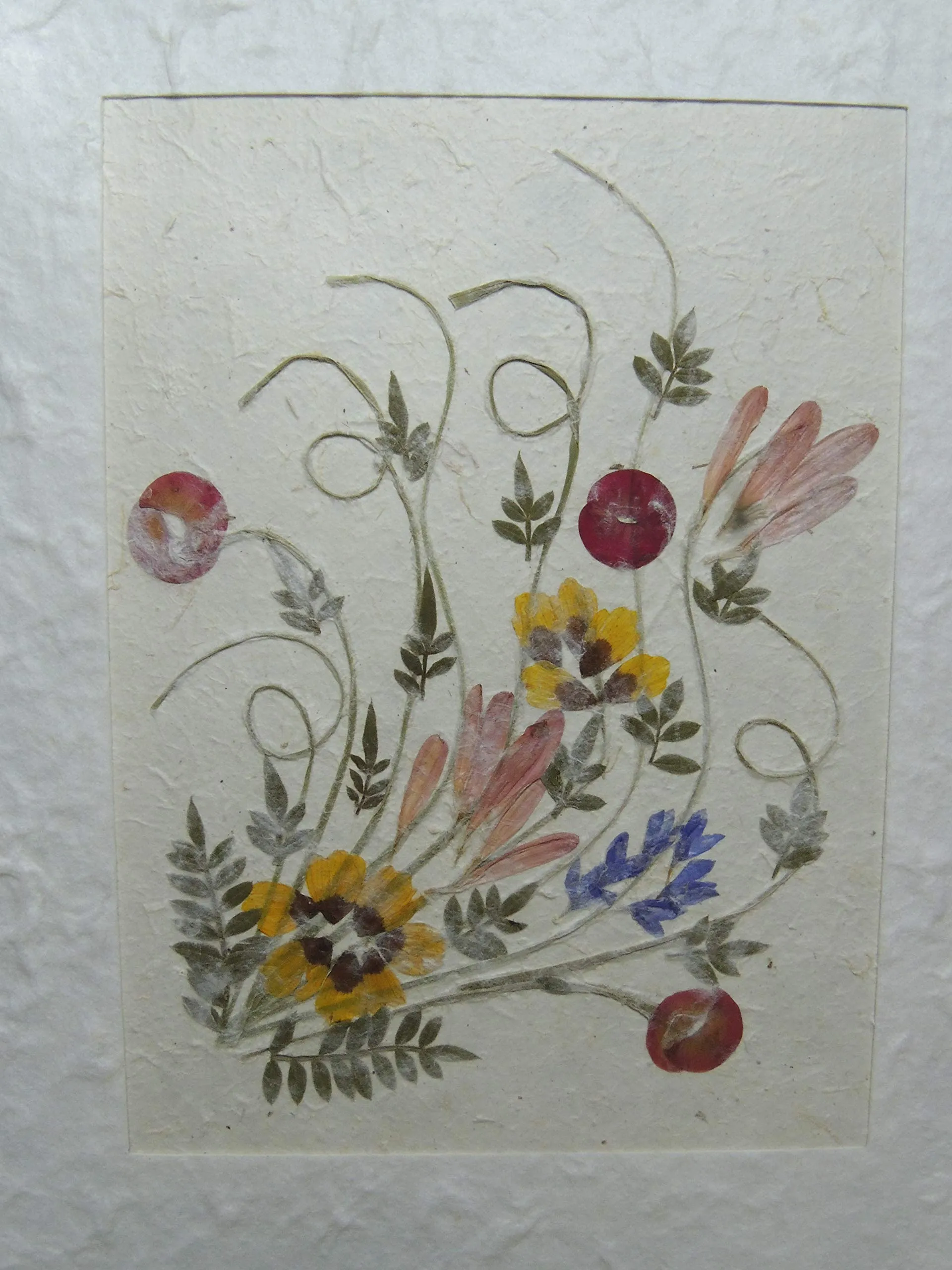 Album Foto Artigianale 33 x 33 - 50 Fogli - Carta Naturale con riquadro fiori "base"