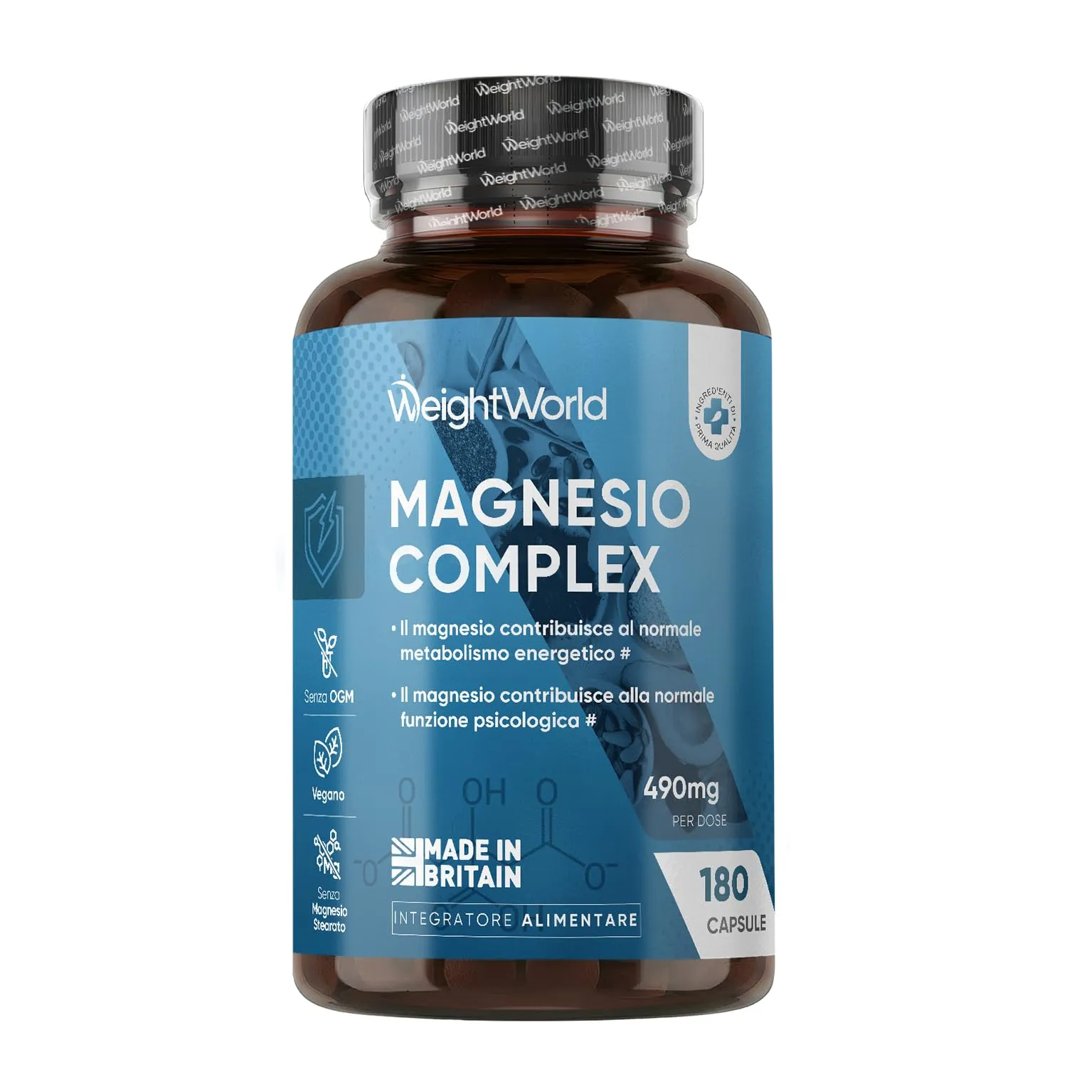 Magnesio Completo Vegano 490mg - WeightWorld