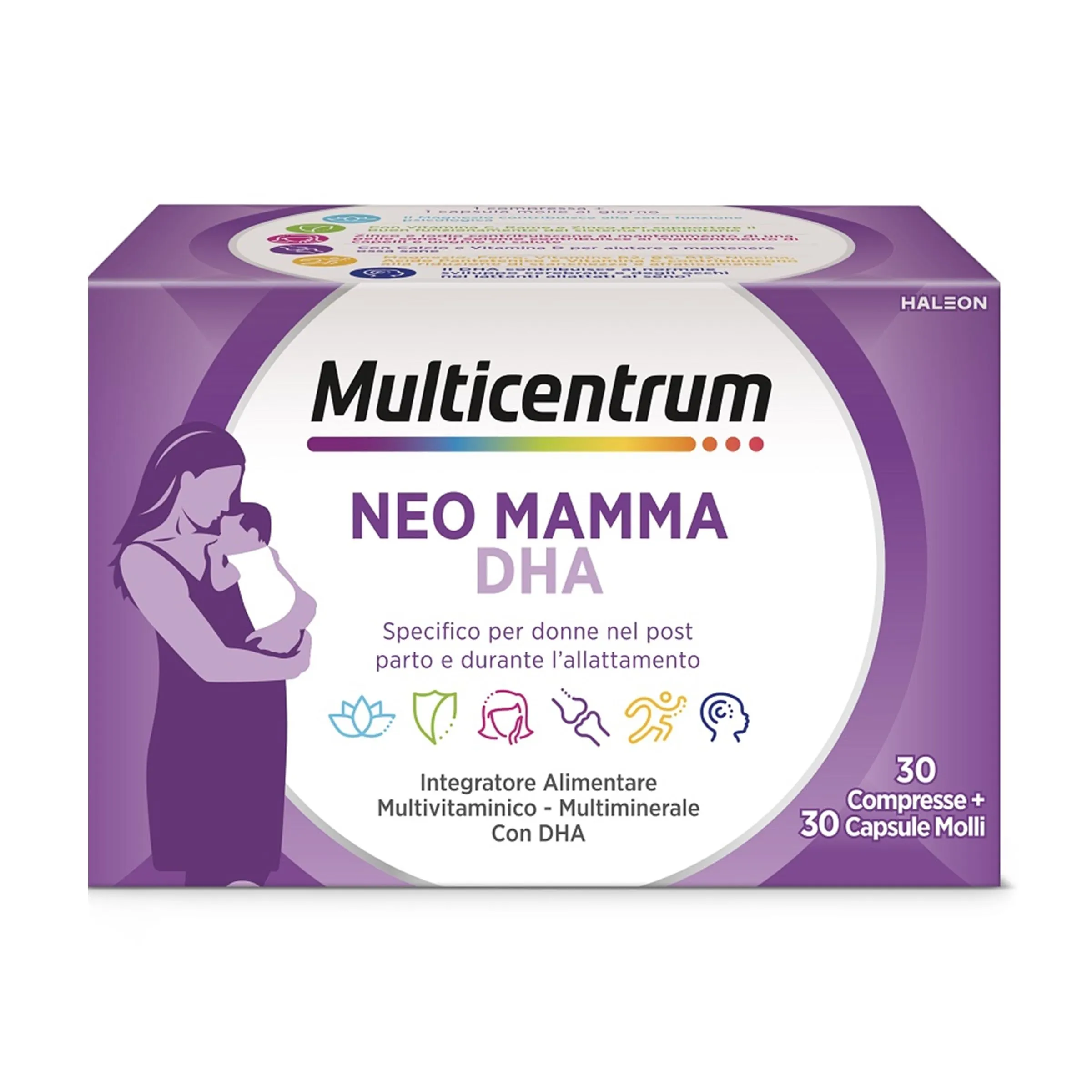 Multicentrum Neo Mamma DHA Integratore Multivitaminico per Neo Mamme