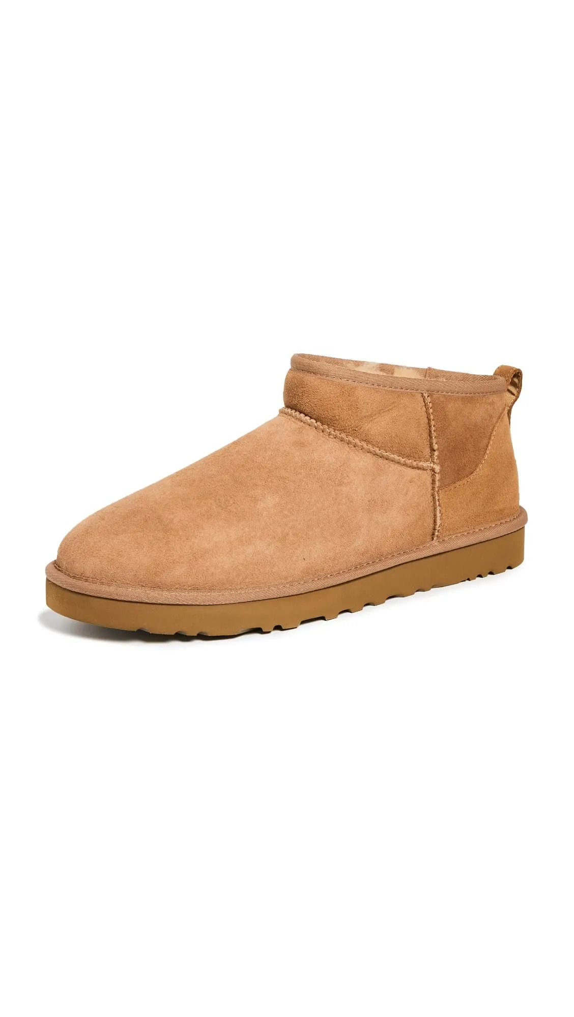 UGG Classic Ultra Mini Stivaletti in Pelle Marrone da Uomo