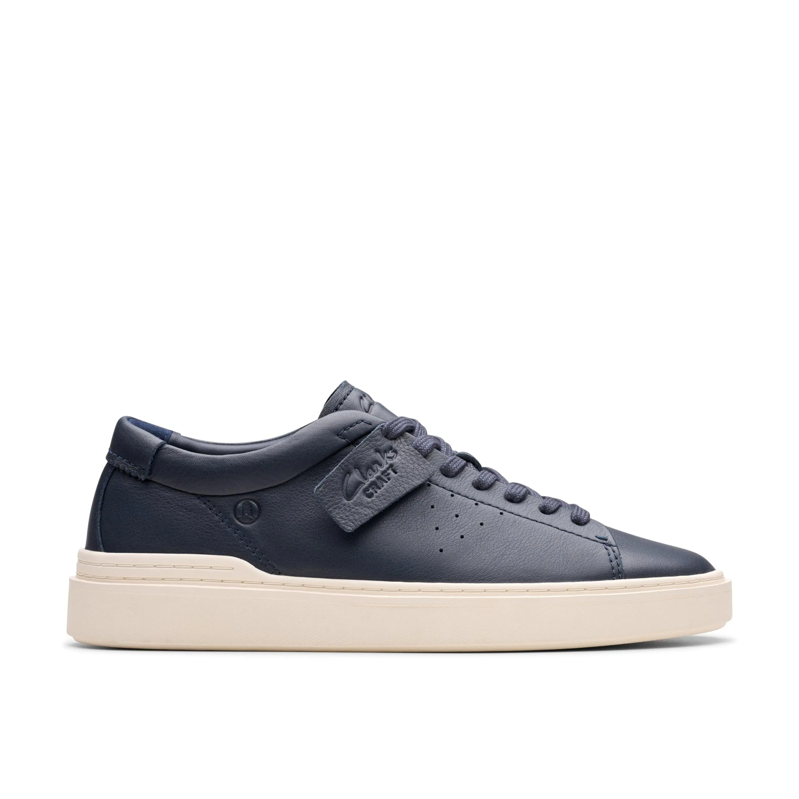 Clarks Craft Swift Scarpe da Ginnastica Uomo in Pelle Blu Navy