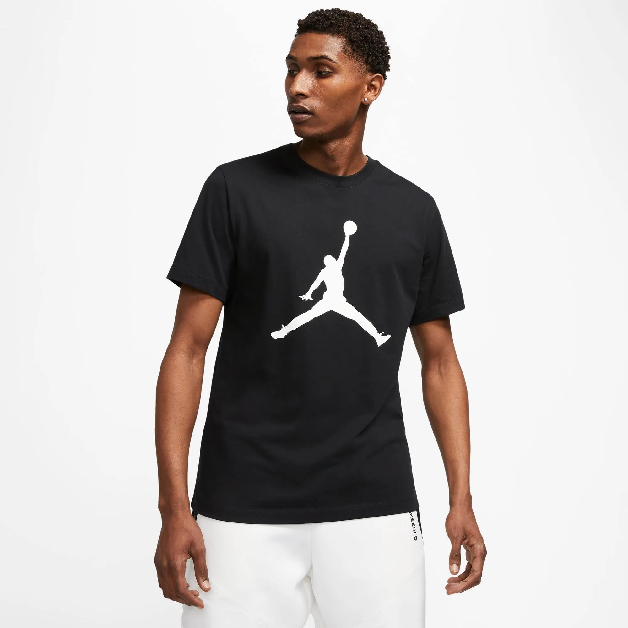 Nike M J Jumpman SS Crew T-Shirt Uomo Black/White