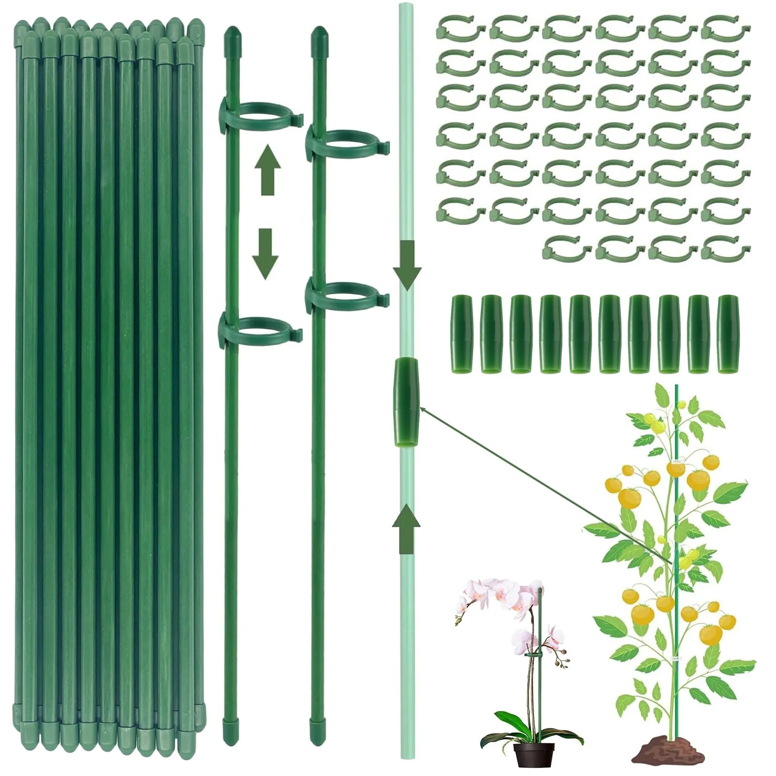 Supporto per Piante Rinforzato - Kit Completo con Accessori