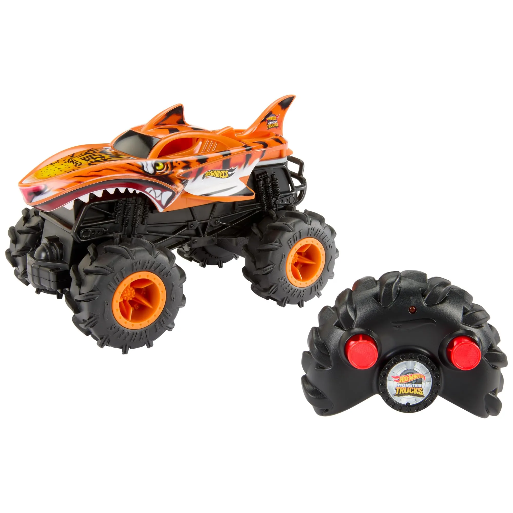 Hot Wheels Monster Trucks - Tiger Shark RC Macchina Telecomandata