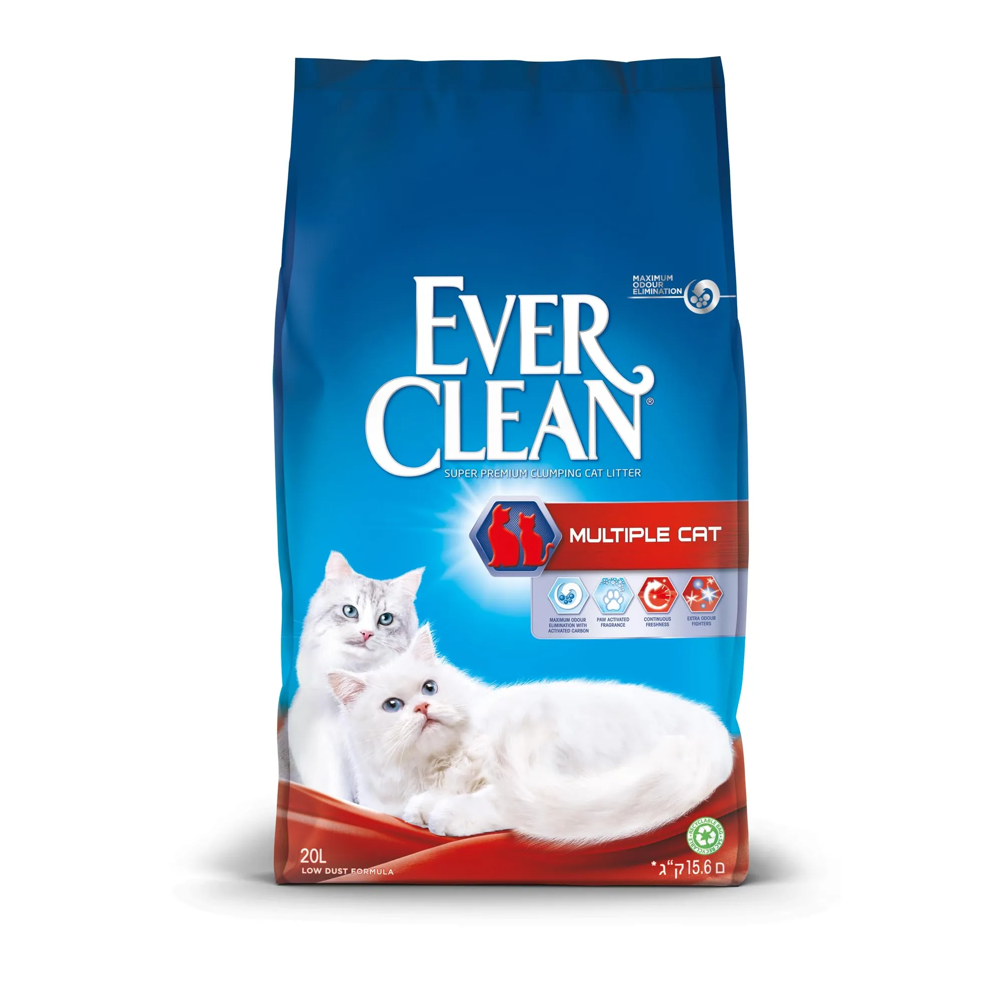 Ever Clean Multiple Cat Lettiera Agglomerante Profumata 20L