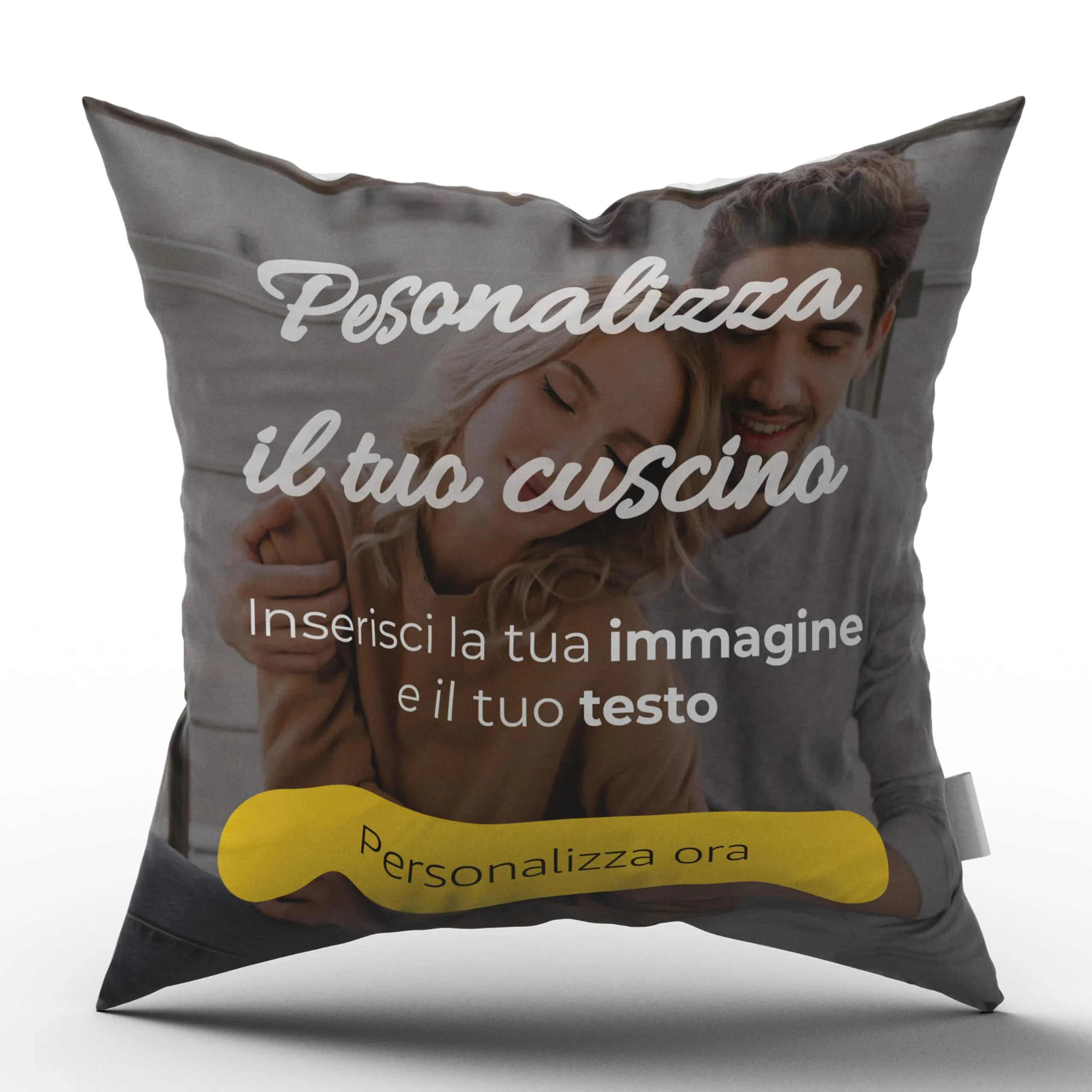 Cuscino Personalizzato con Foto Fronte Retro - 40 x 40 cm - AL PRODUCTION