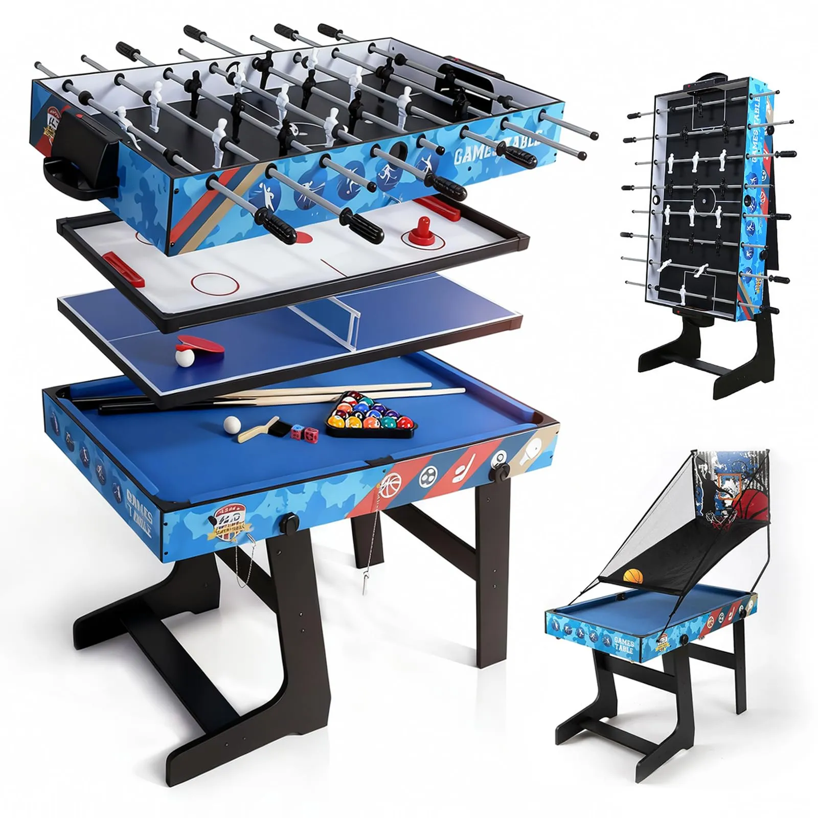 Tavolo Multigioco 5 in 1 per Bambini