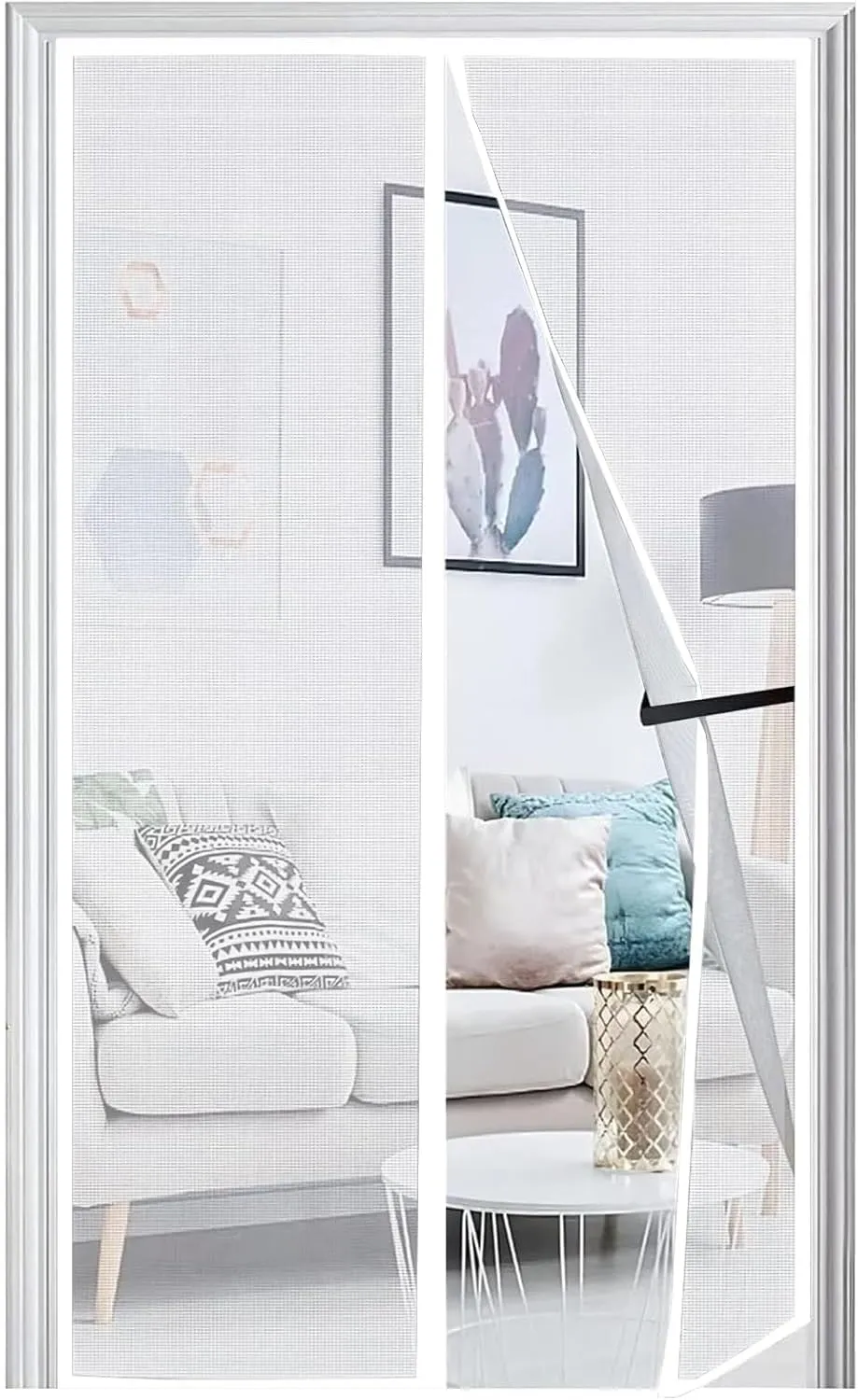 Panngu Zanzariera Magnetica per Porte Finestre 115x240 cm - Protezione Insetti Efficace e Duratura