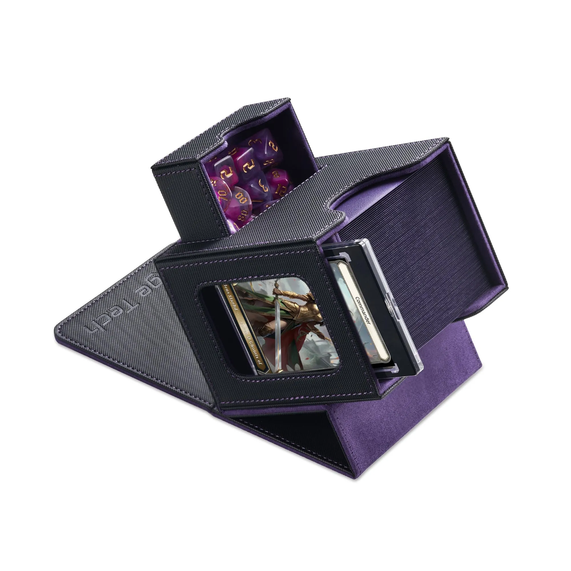 Mage Tech Commander Deck Box Nero/Viola