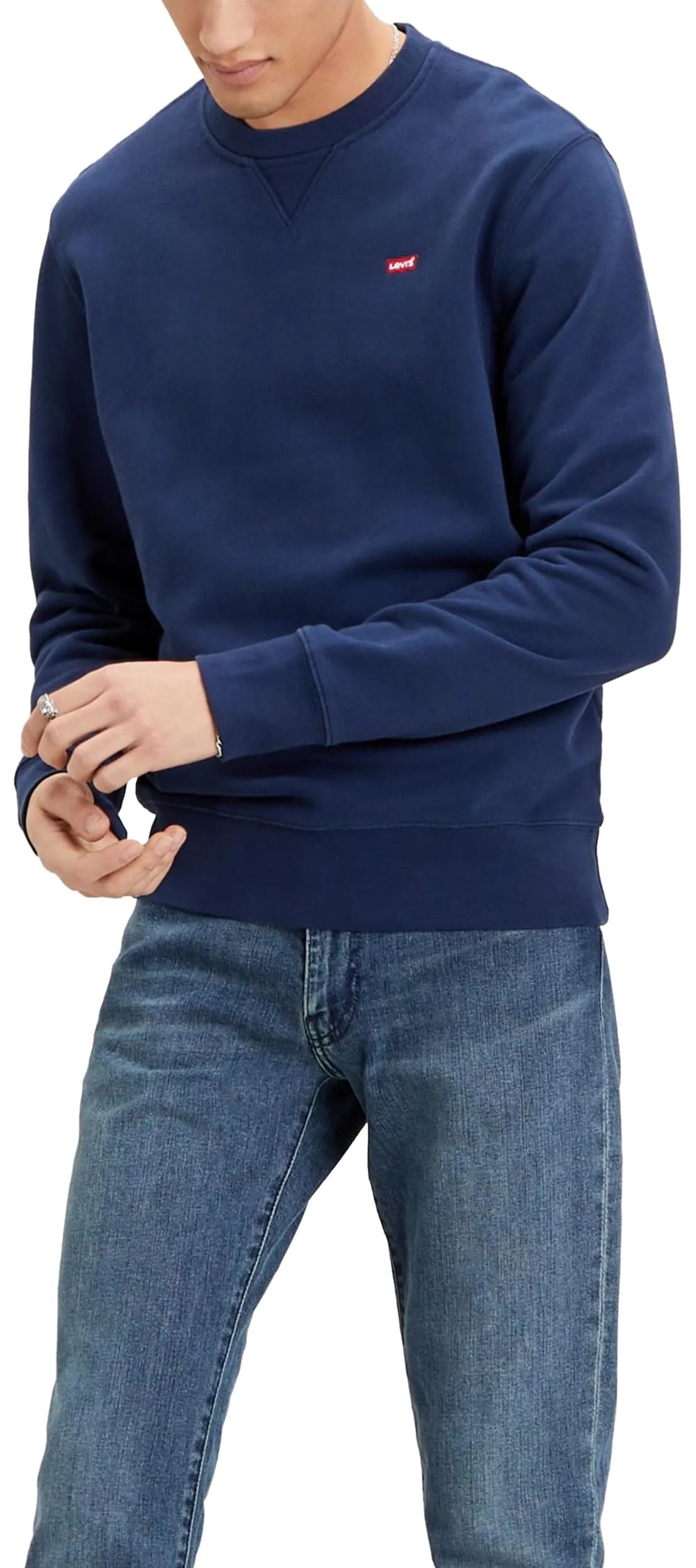 Levi's New Original Crew Felpa Uomo Dress Blues X, L