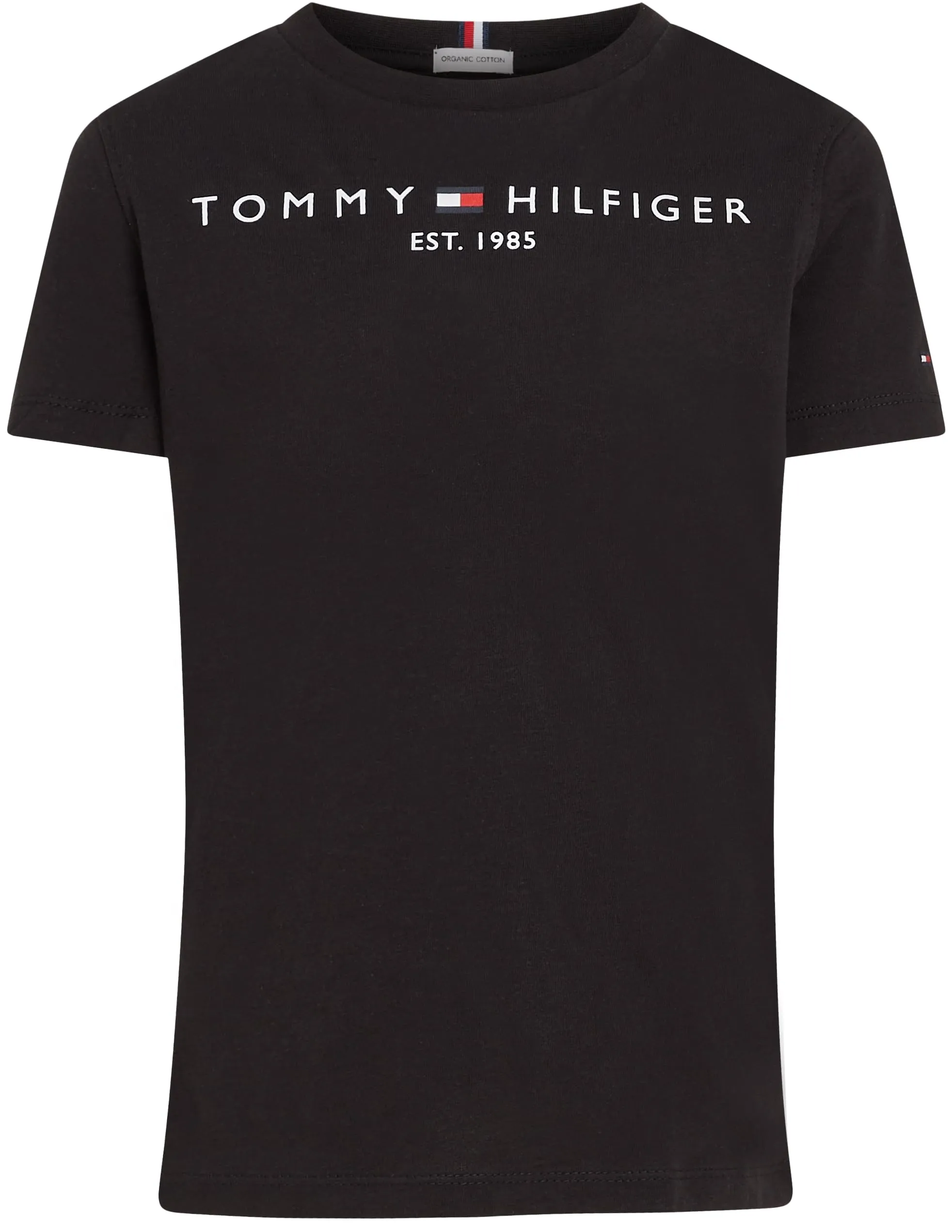 Tommy Hilfiger Essential Tee T-Shirt Bambino/Unisex - Nero, 14 Anni