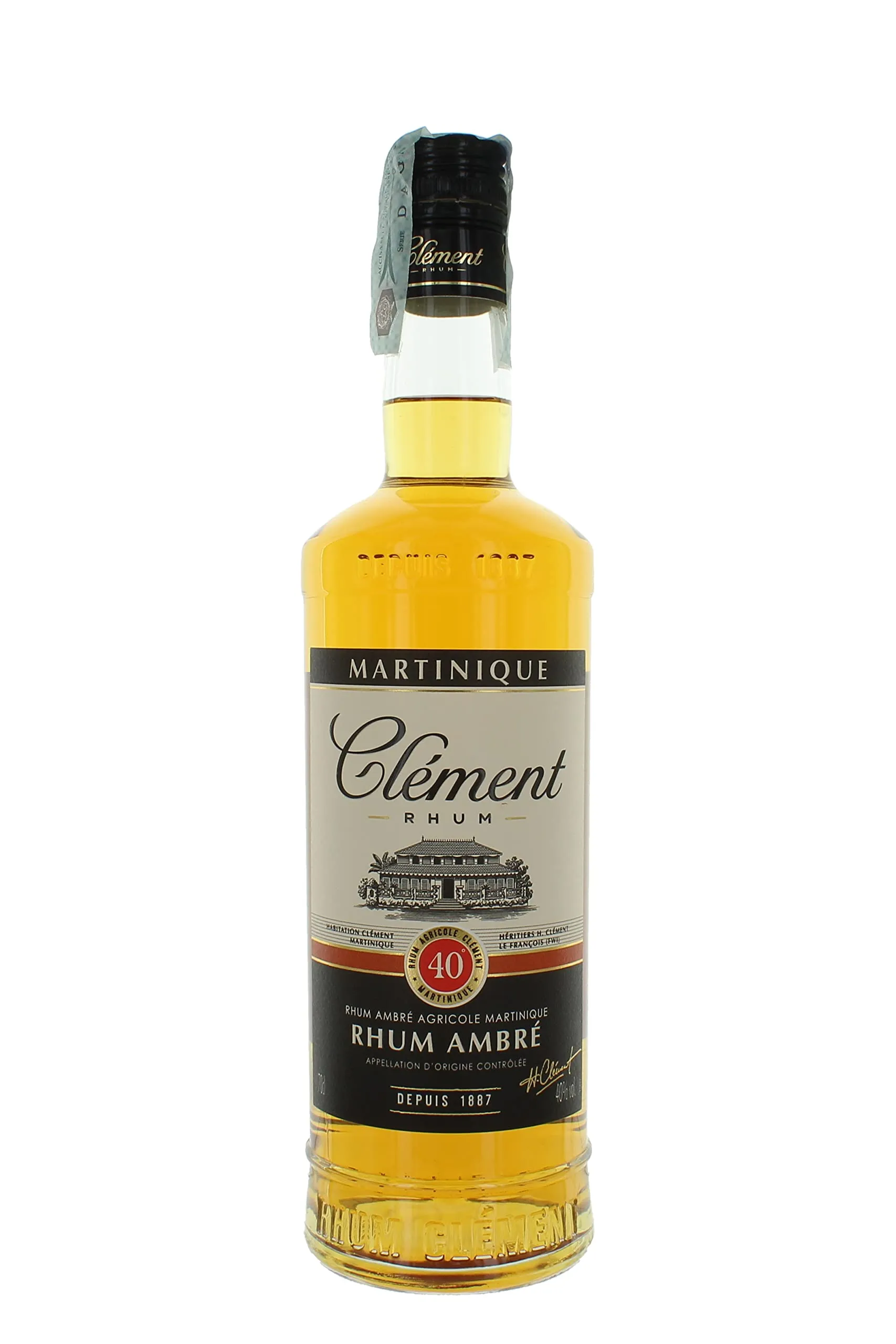 Rhum Agricole Ambré Clément 40%, 700ml