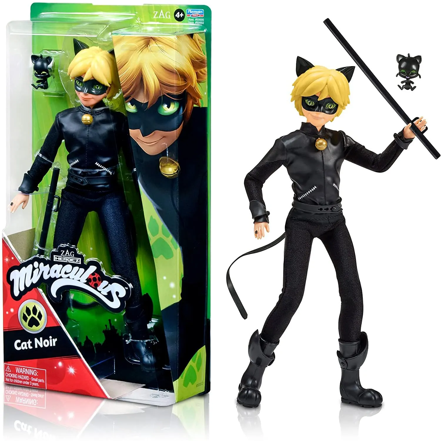 Bandai - Miraculous Ladybug - Manichino 26 cm - Chat Noir
