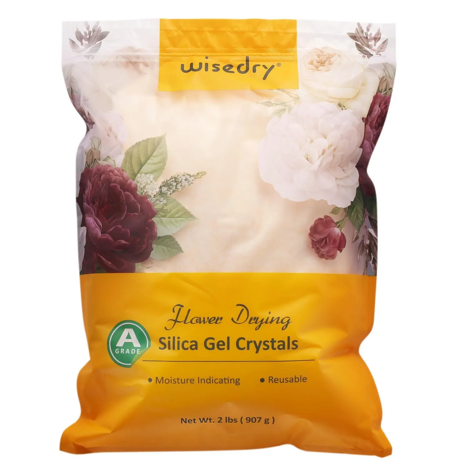 Wisedry Cristalli di Silice per Essiccazione Fiori, Fini < 1mm, 2 libbre