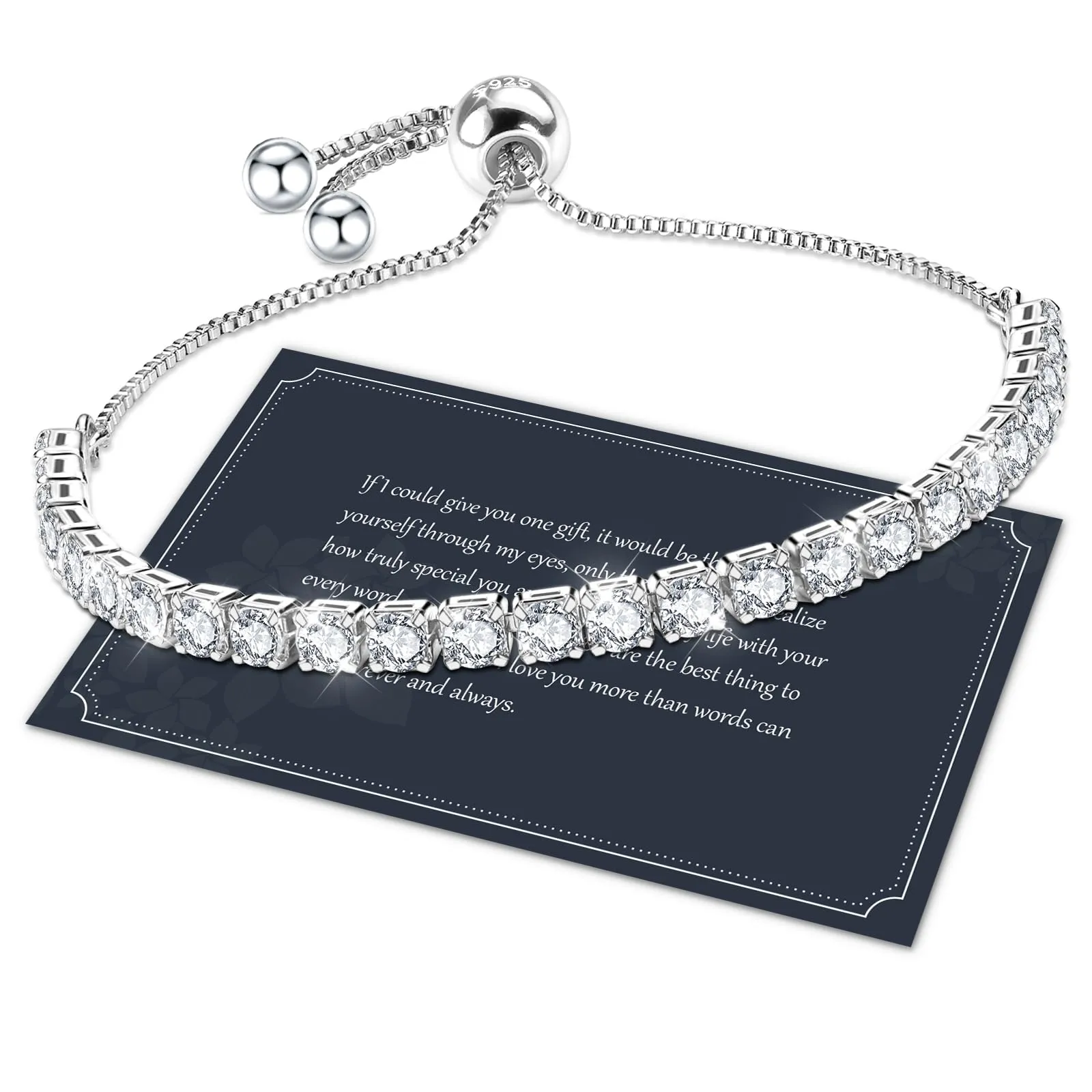 Bracciale Tennis Donna Argento 925 con Zirconi 5A - Regalo Perfetto per Ogni Occasione
