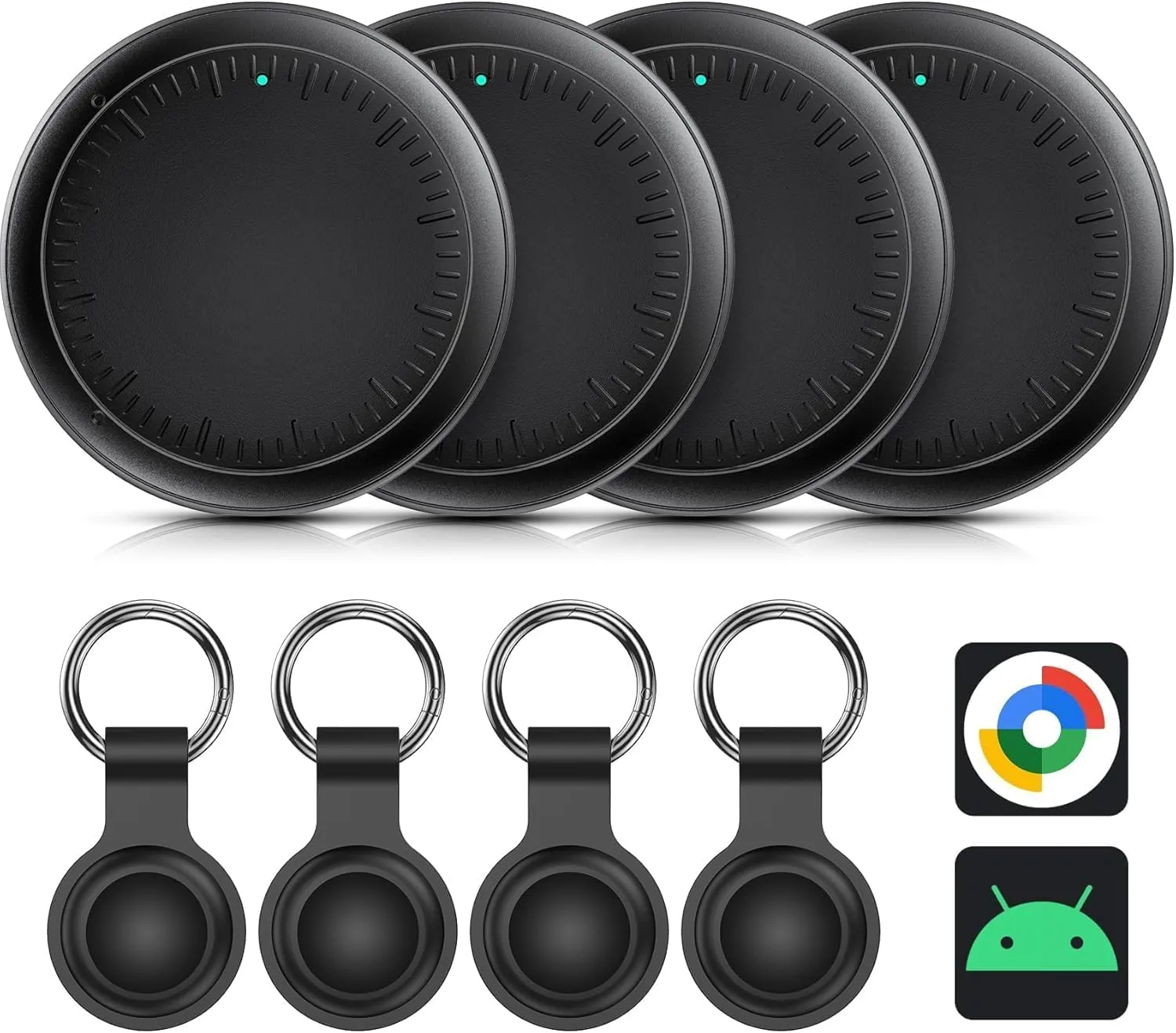 Air Tracker Android - Set da 4 Localizzatori Bluetooth con Google Find My Device