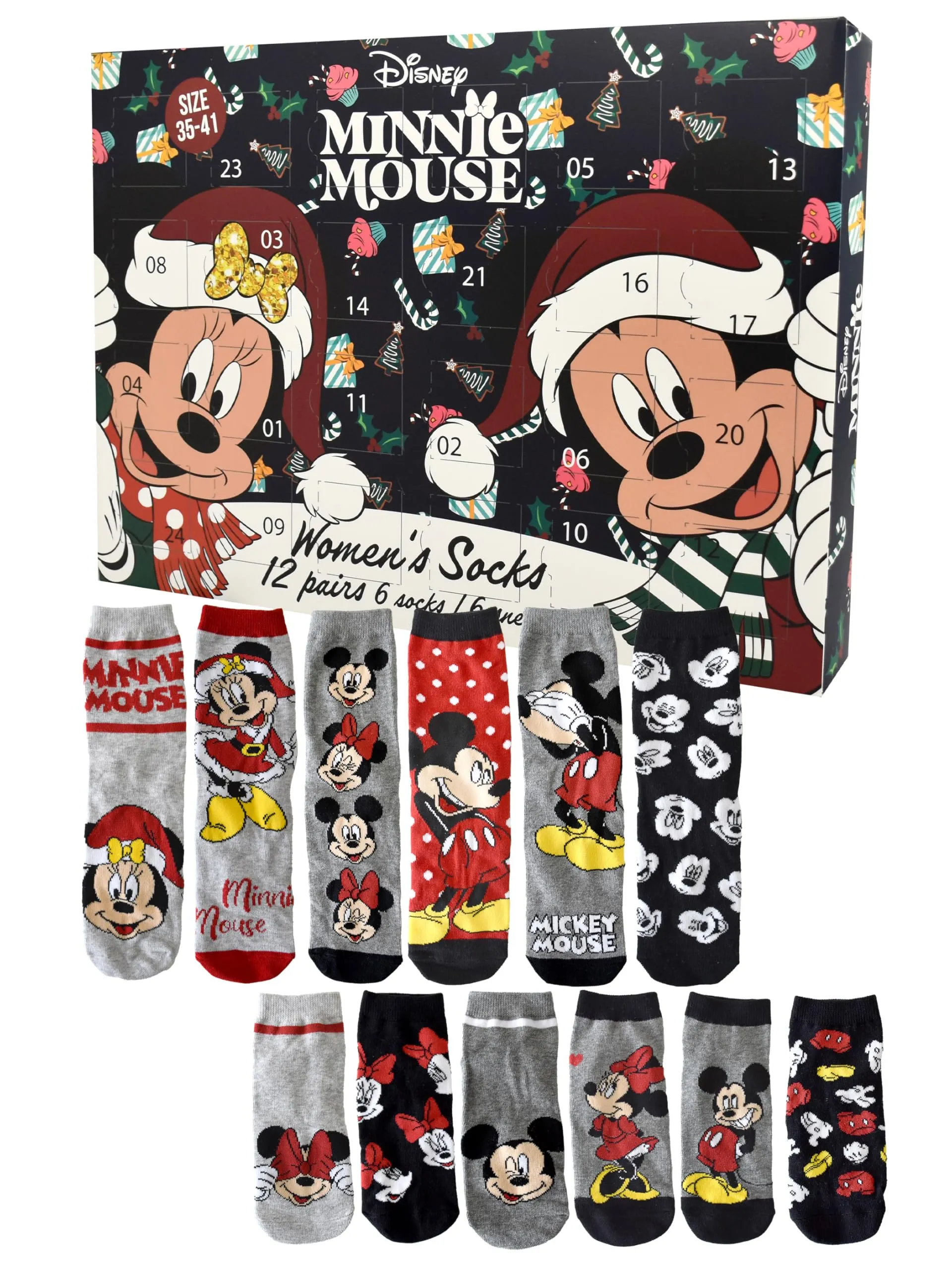 United Labels Disney Minnie Mouse Calendario dell'Avvento con Calzini