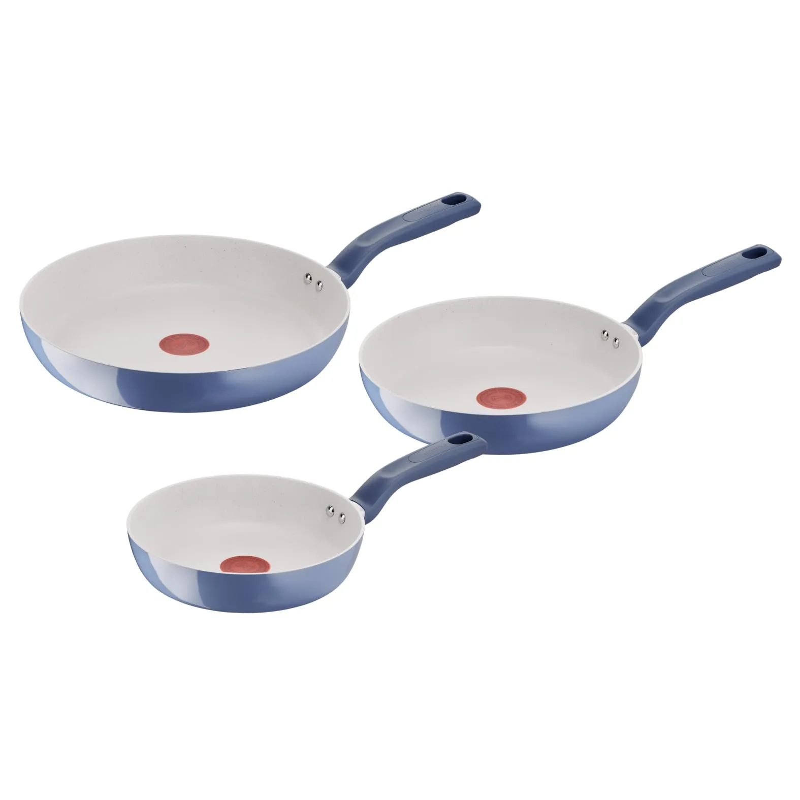 Lagostina Nettuno Set 3 Padelle Antiaderenti Alluminio Riciclato