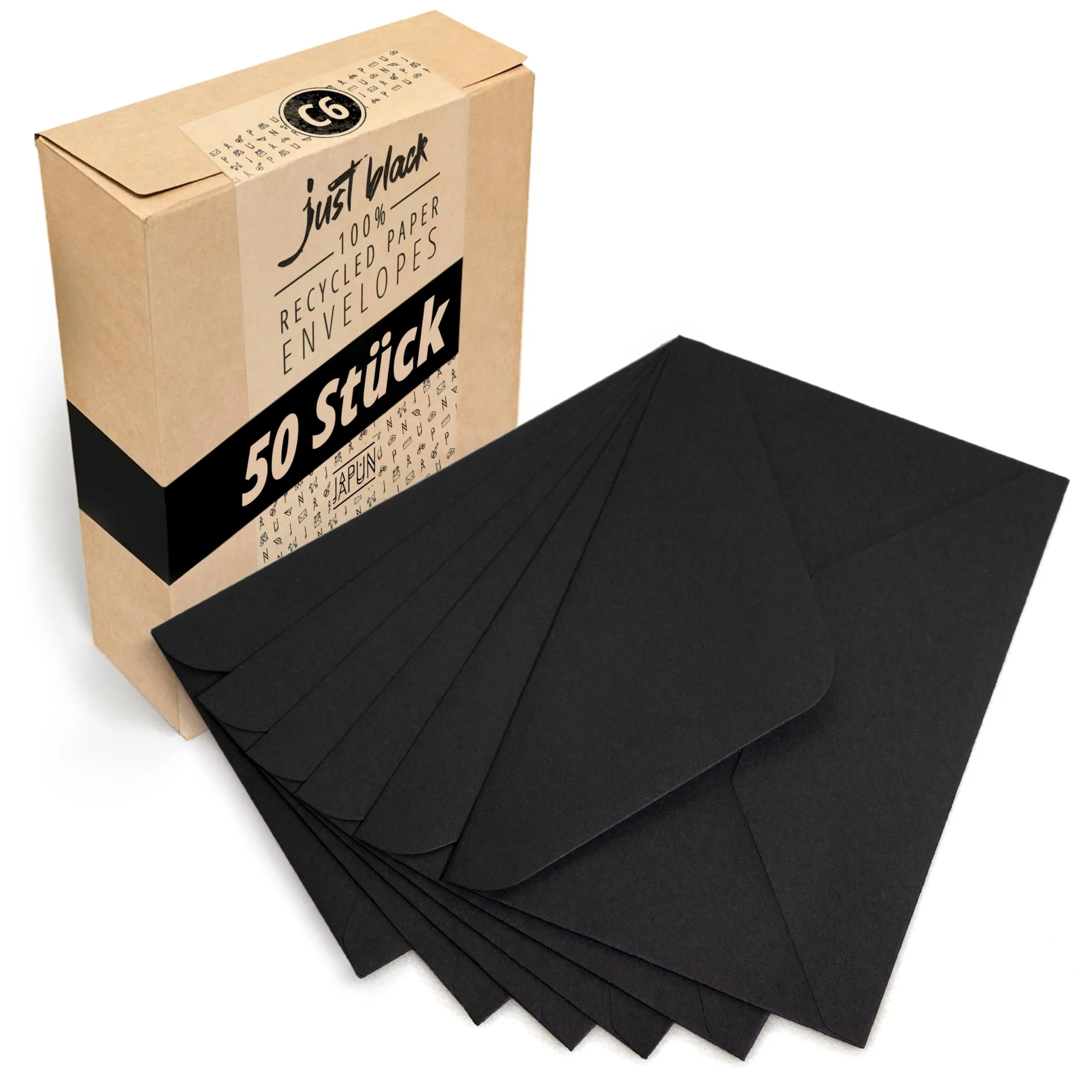 Japun - Buste Nere C6 (50 Pezzi)