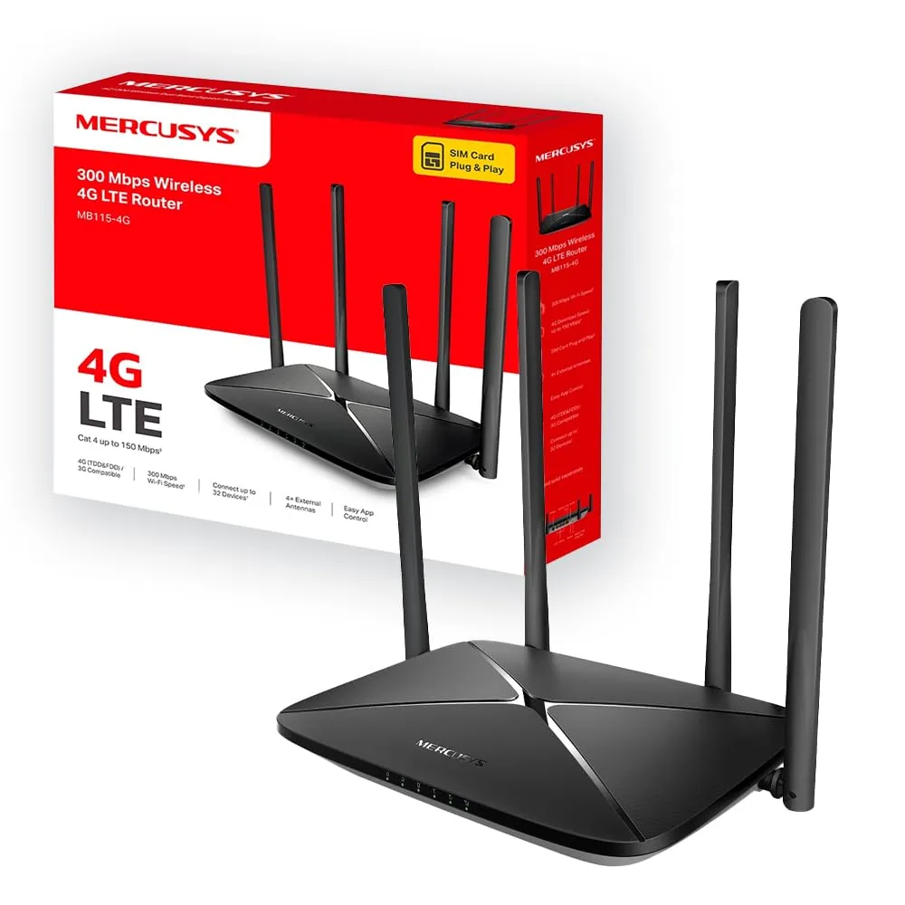 Mercusys TP-Link MB115-4G Router WiFi con Sim