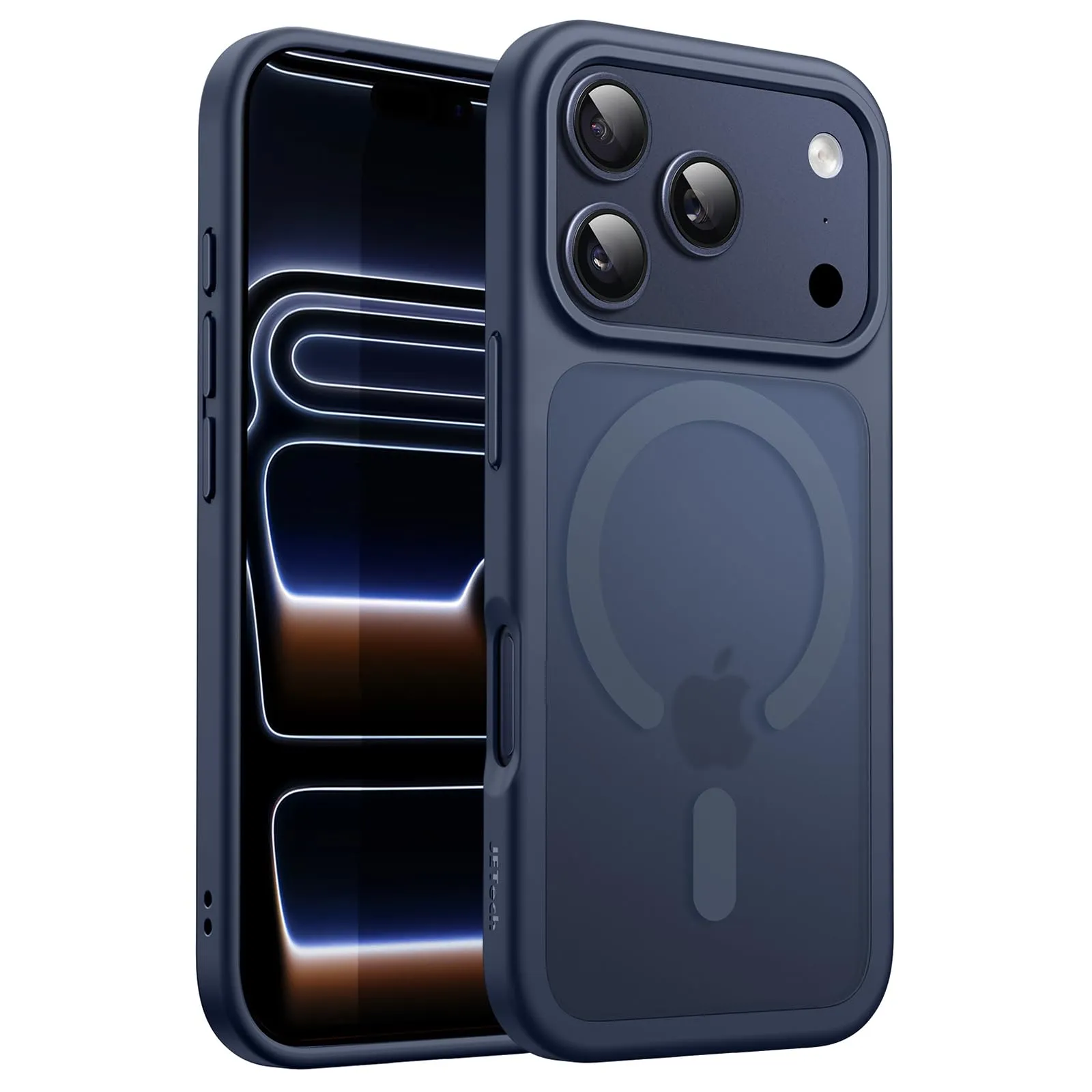 JETech Cover Magnetica per iPhone 17 Pro (6,3") - Blu Scuro