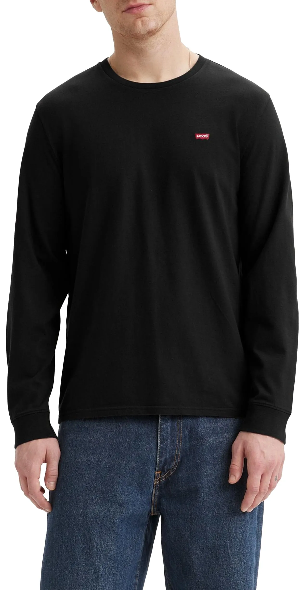 Levi's Long-Sleeve Original Housemark Tee, Uomo, Mineral Black, XL