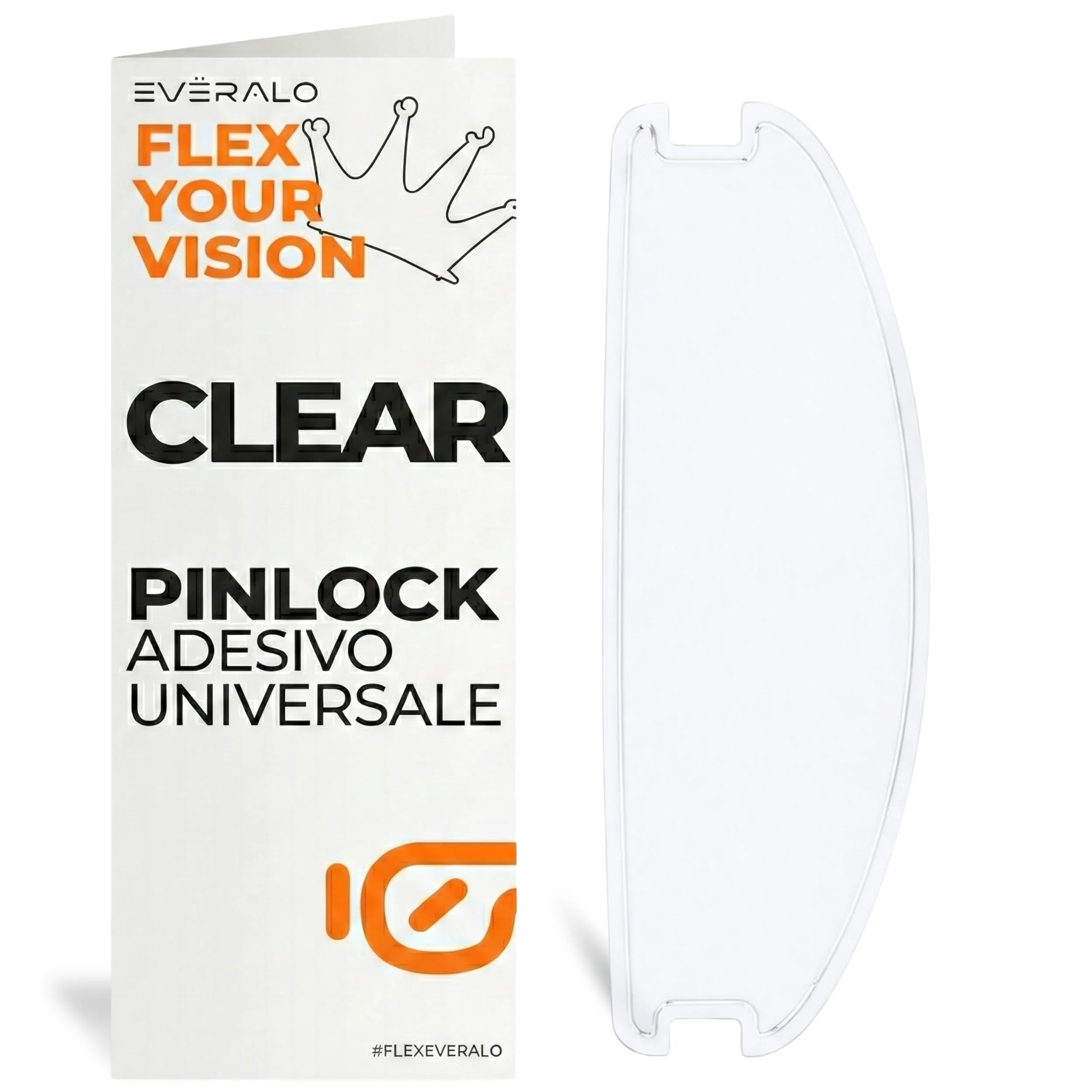 Everalo Pinlock Universale Antiappannamento per Casco Moto