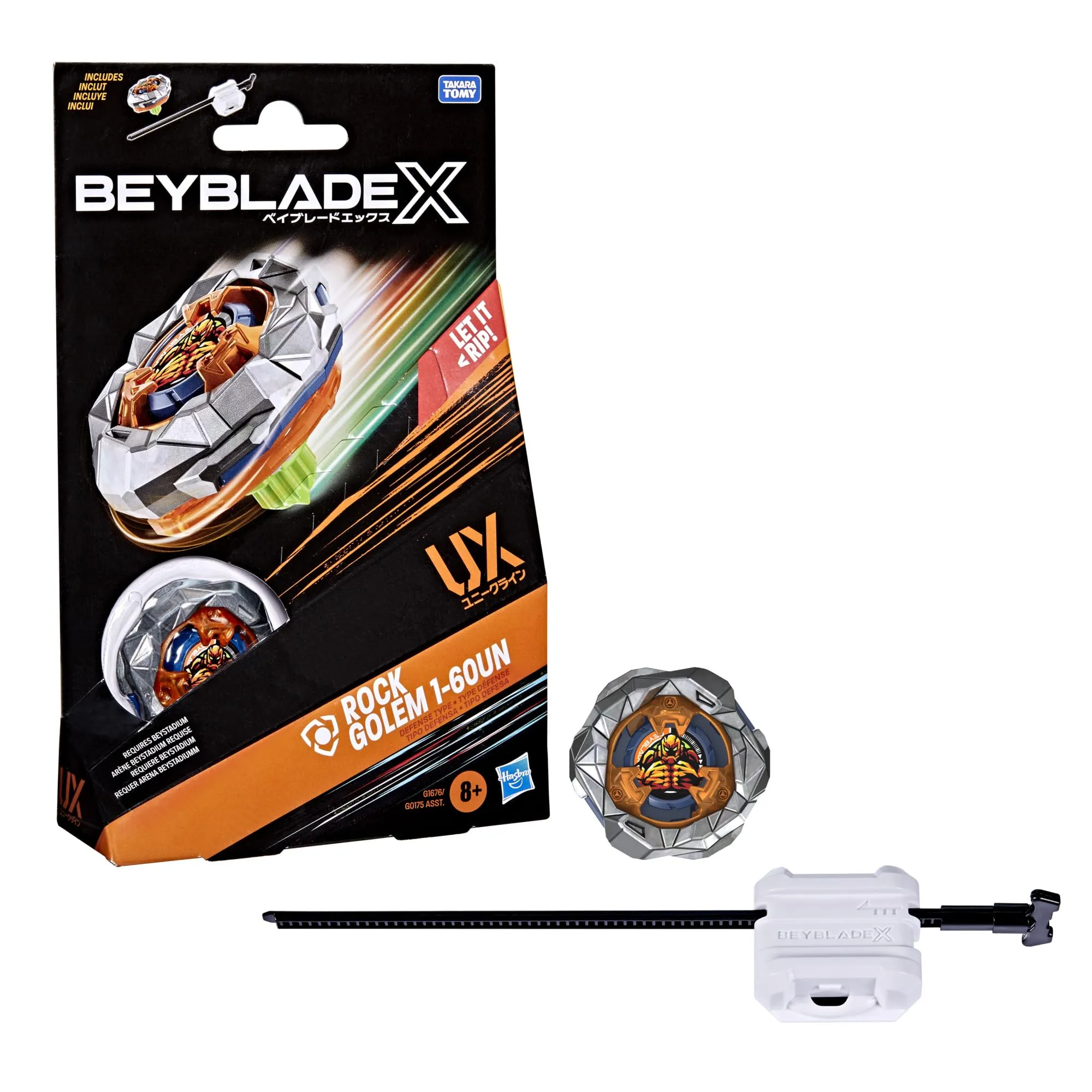 Hasbro Beyblade X, Set Starter Pack Rock Golem 1-60UN UX