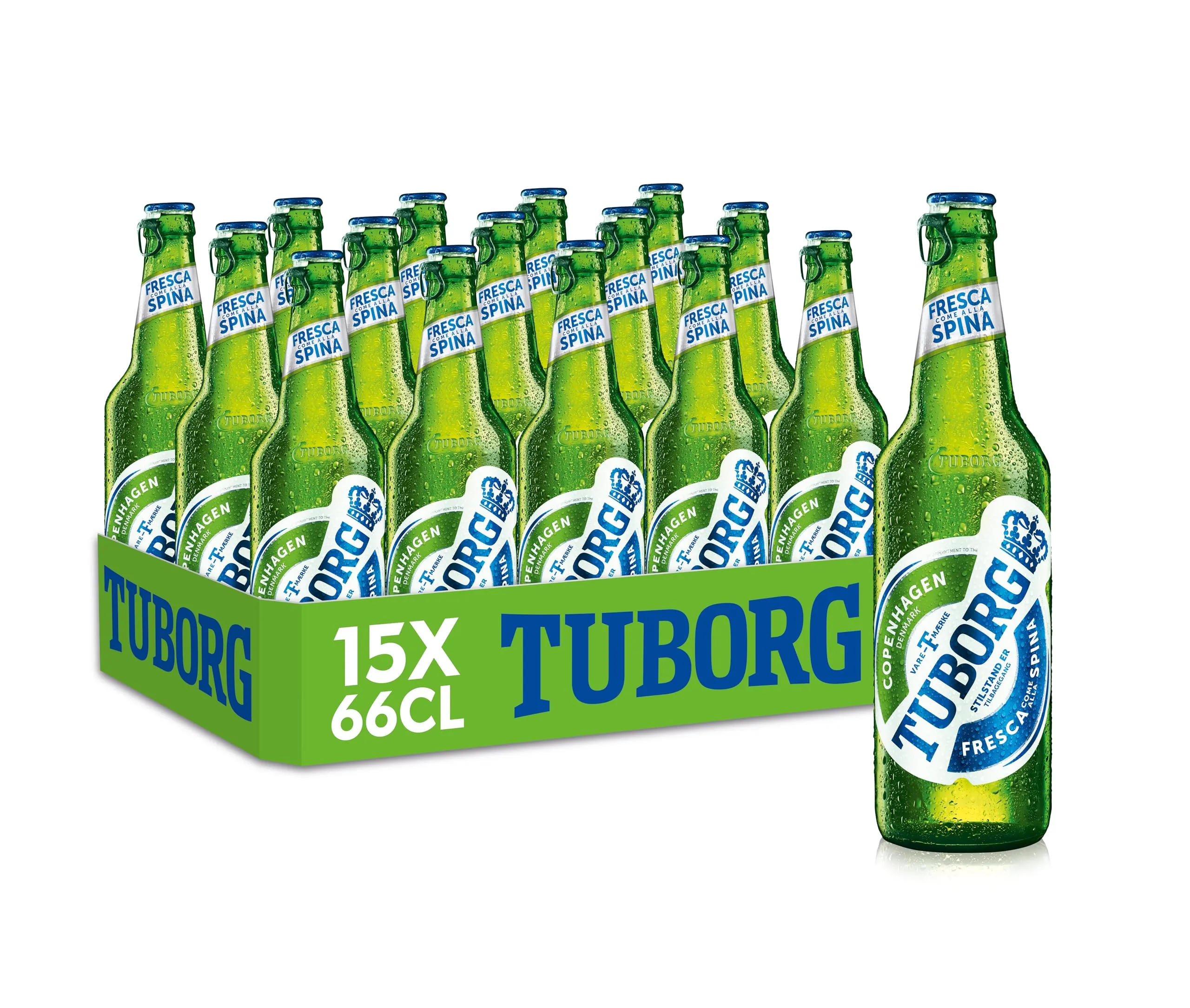 Tuborg Birra Lager in Bottiglia da 66cl - Cassa da 15